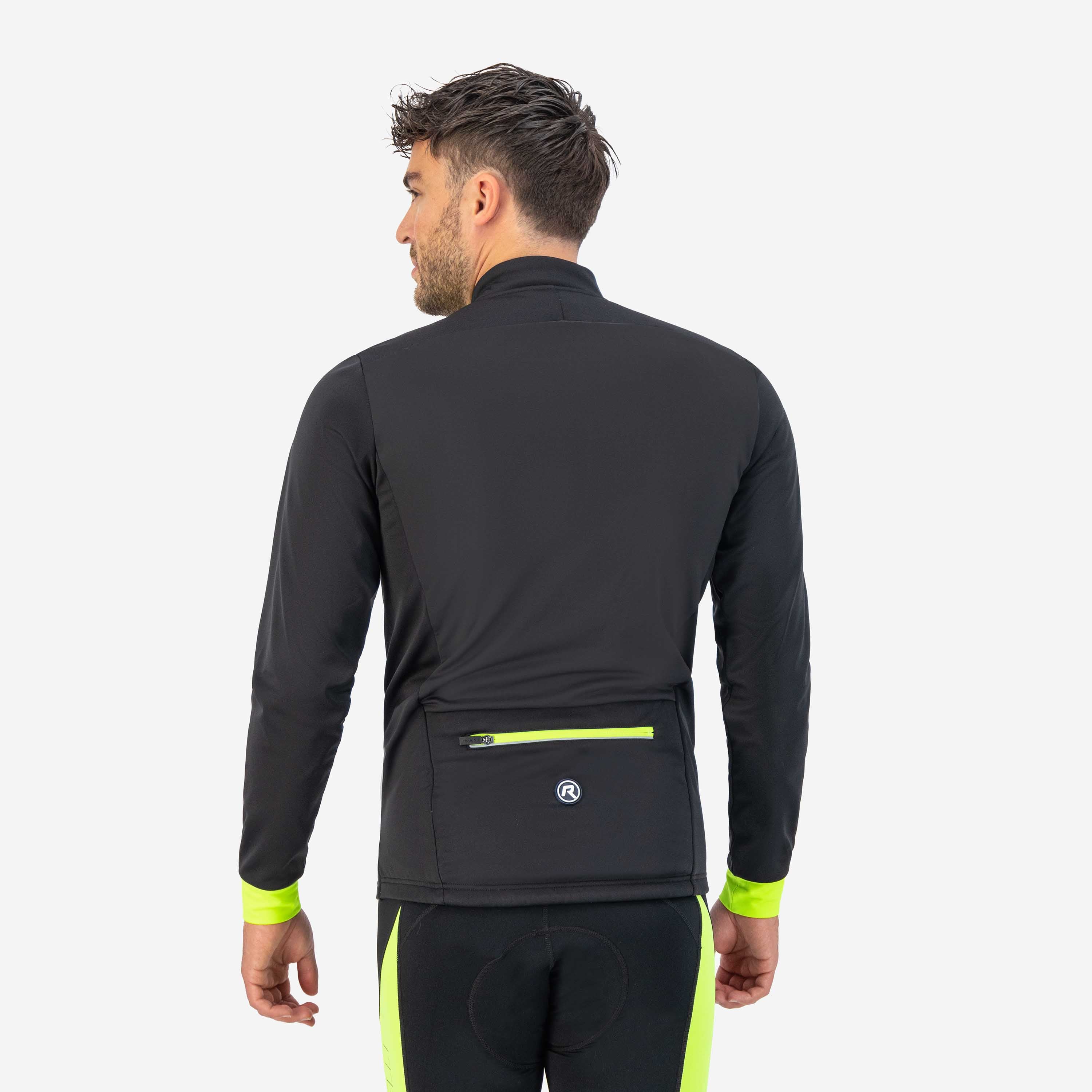 Core Winter bicycle jacket Men - Black/neon yellow