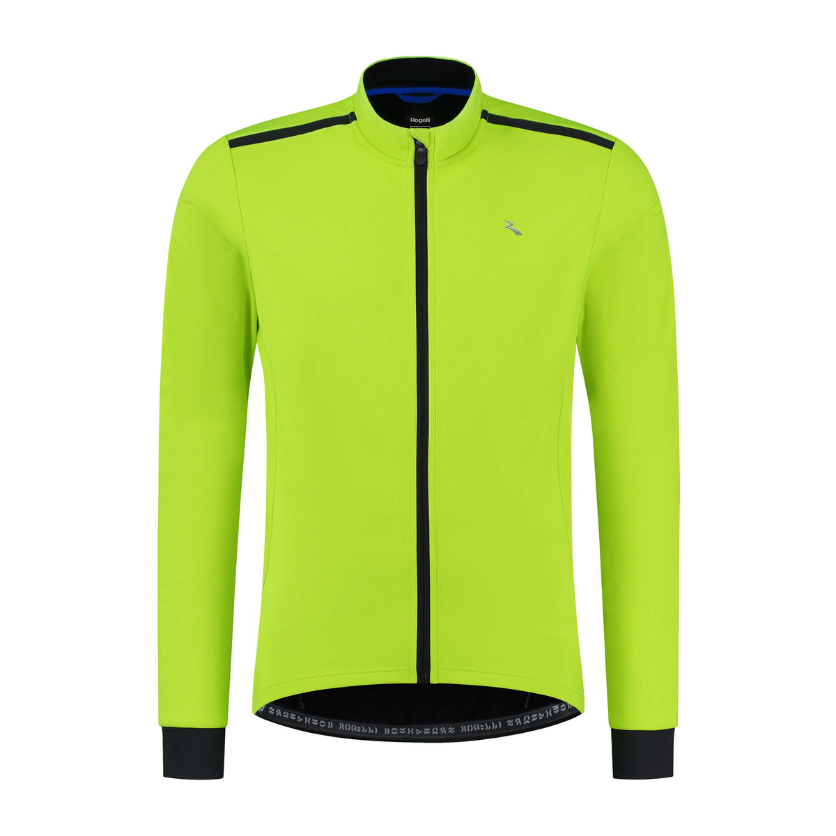 Rogelli Core fietsjack heren fluor voorkant.