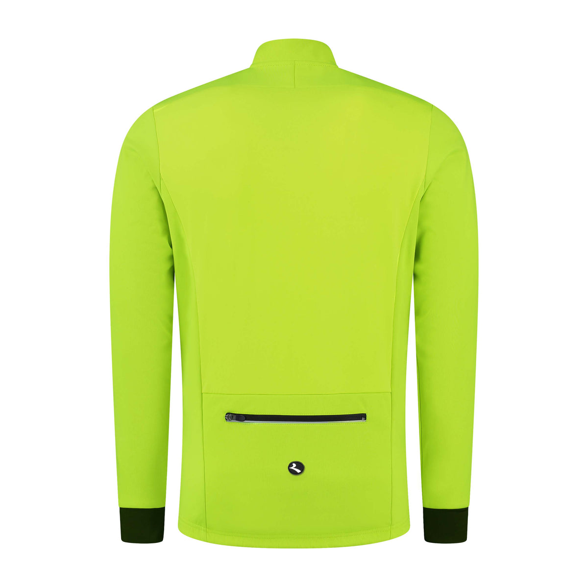 Rogelli Core fietsjack heren fluor achterkant.