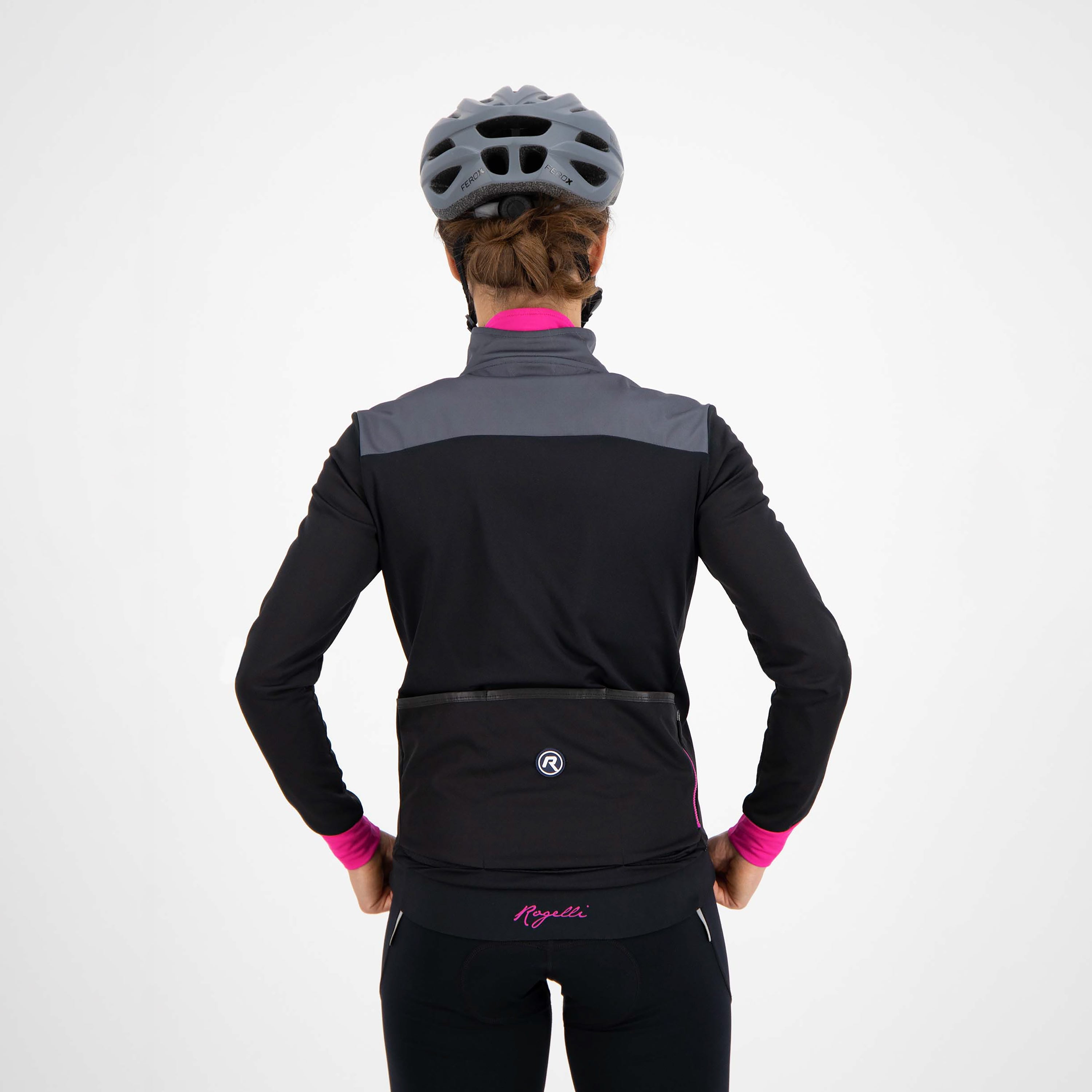 Contenta winterjack damen - grau/rosa/schwarz