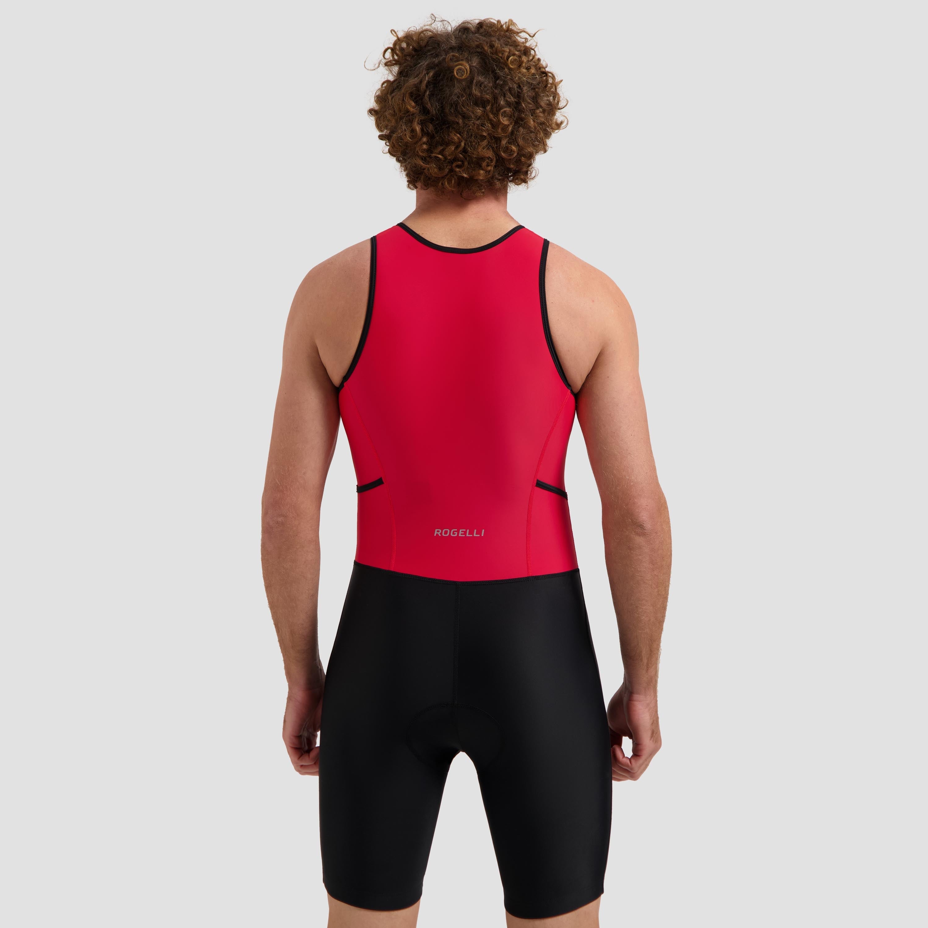 Florida Triathlon Pak Zonder Mouw - Zwart/Rood