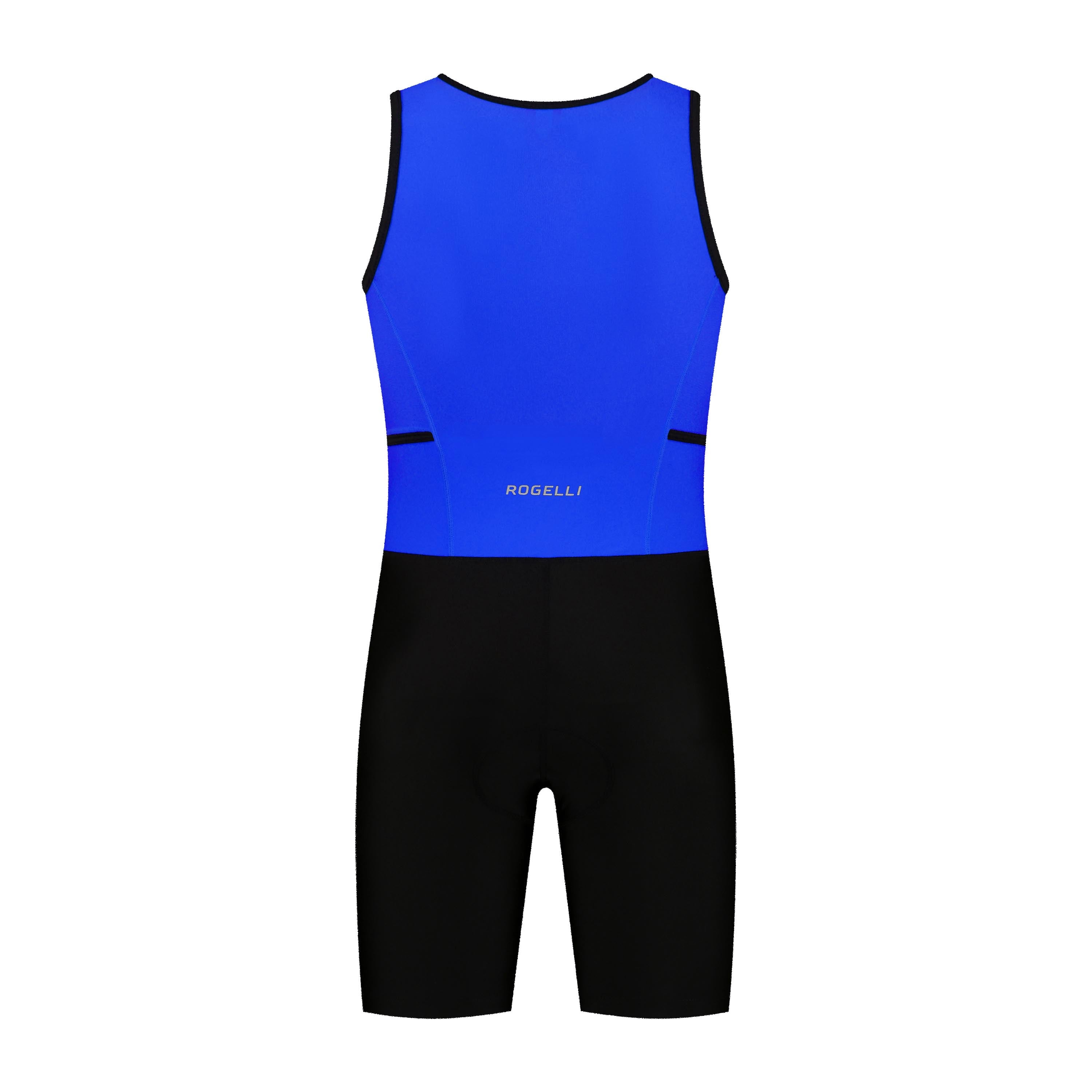 Florida Triathlonanzug ohne Ärmel – Schwarz/Blau