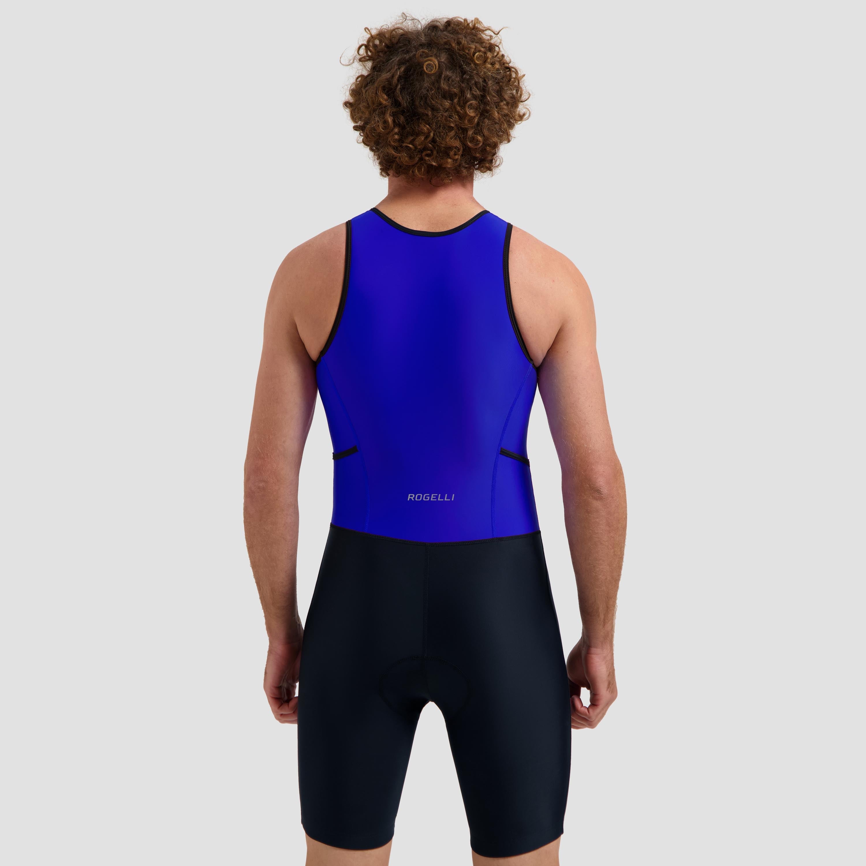 Florida Triathlon Pak Zonder Mouw - Zwart/Blauw