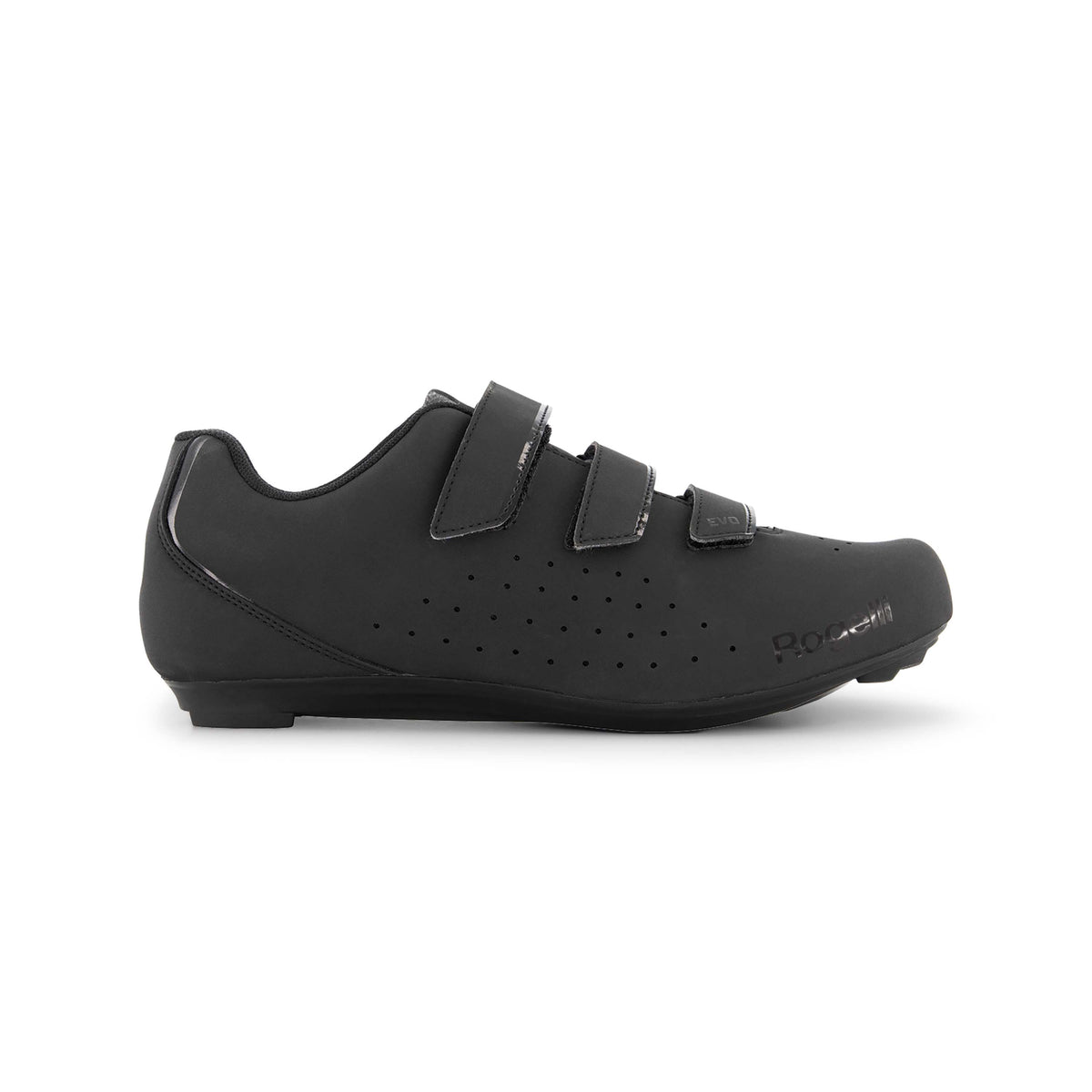 Chaussures de cyclisme Rogelli R100 extérieur de cyclisme noir.