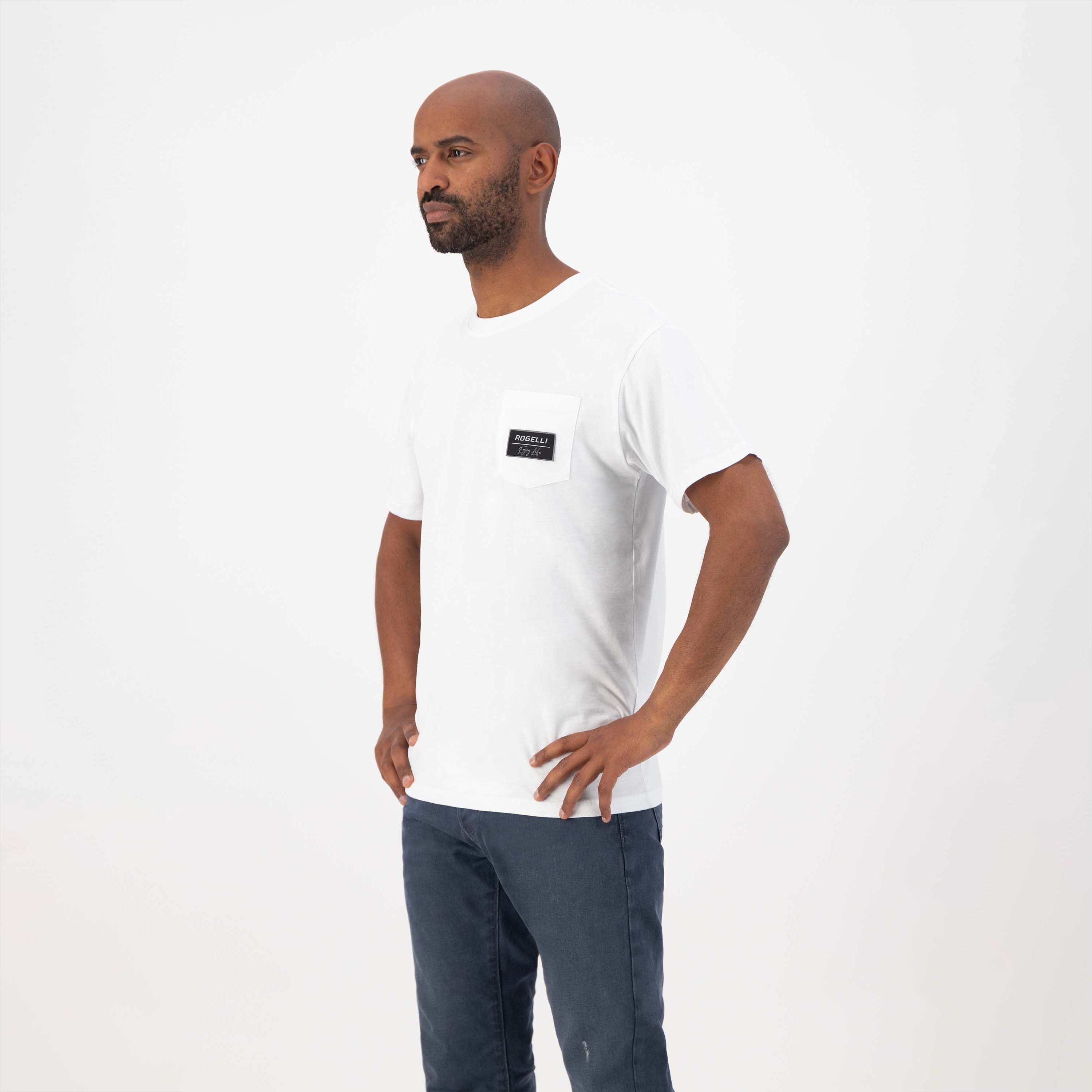 Enjoy Life Pocket T-shirt Men - White