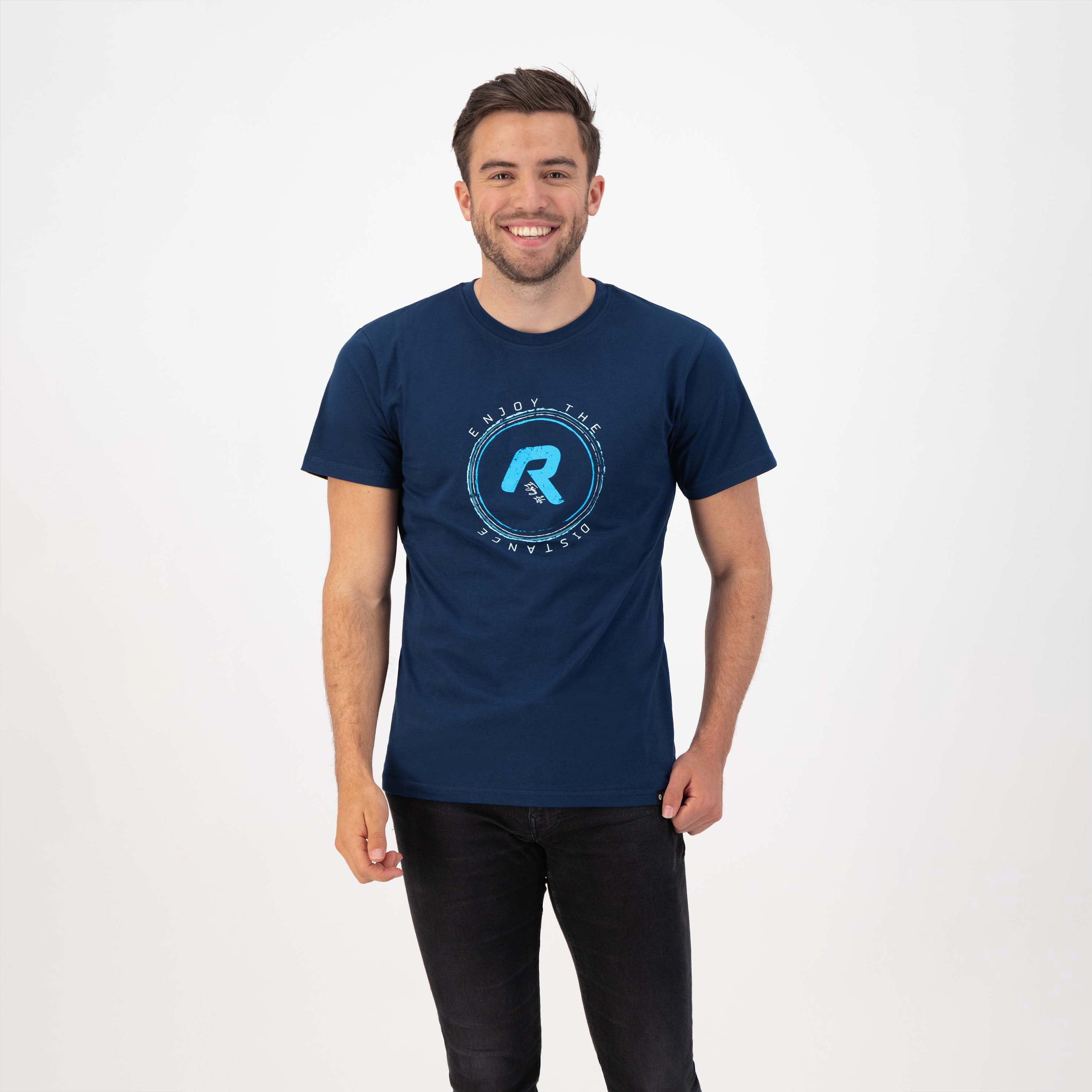 Enjoy Life Graphic T-shirt Men - Dark blue