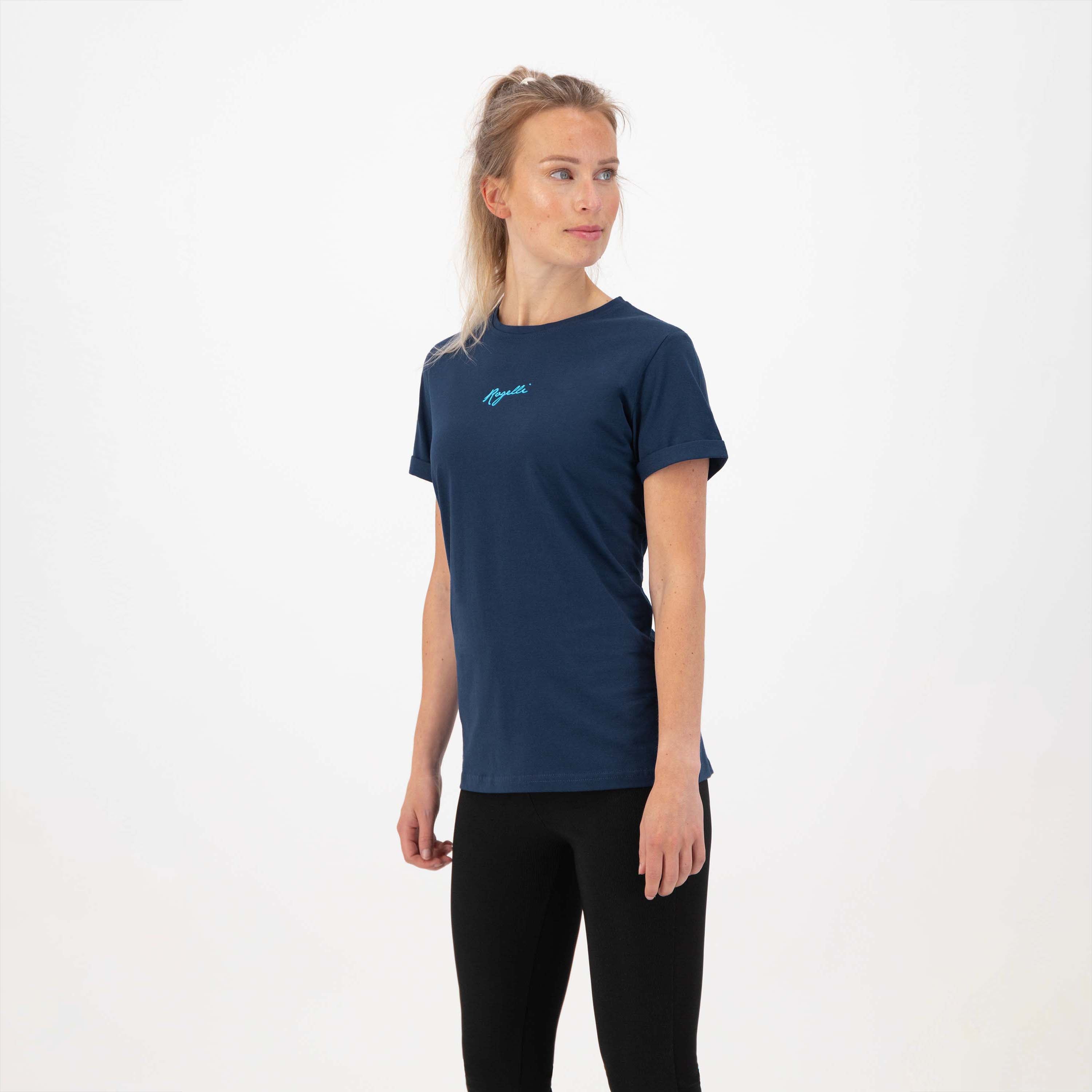 Enjoy Life Logo T-Shirt Dames - Donkerblauw