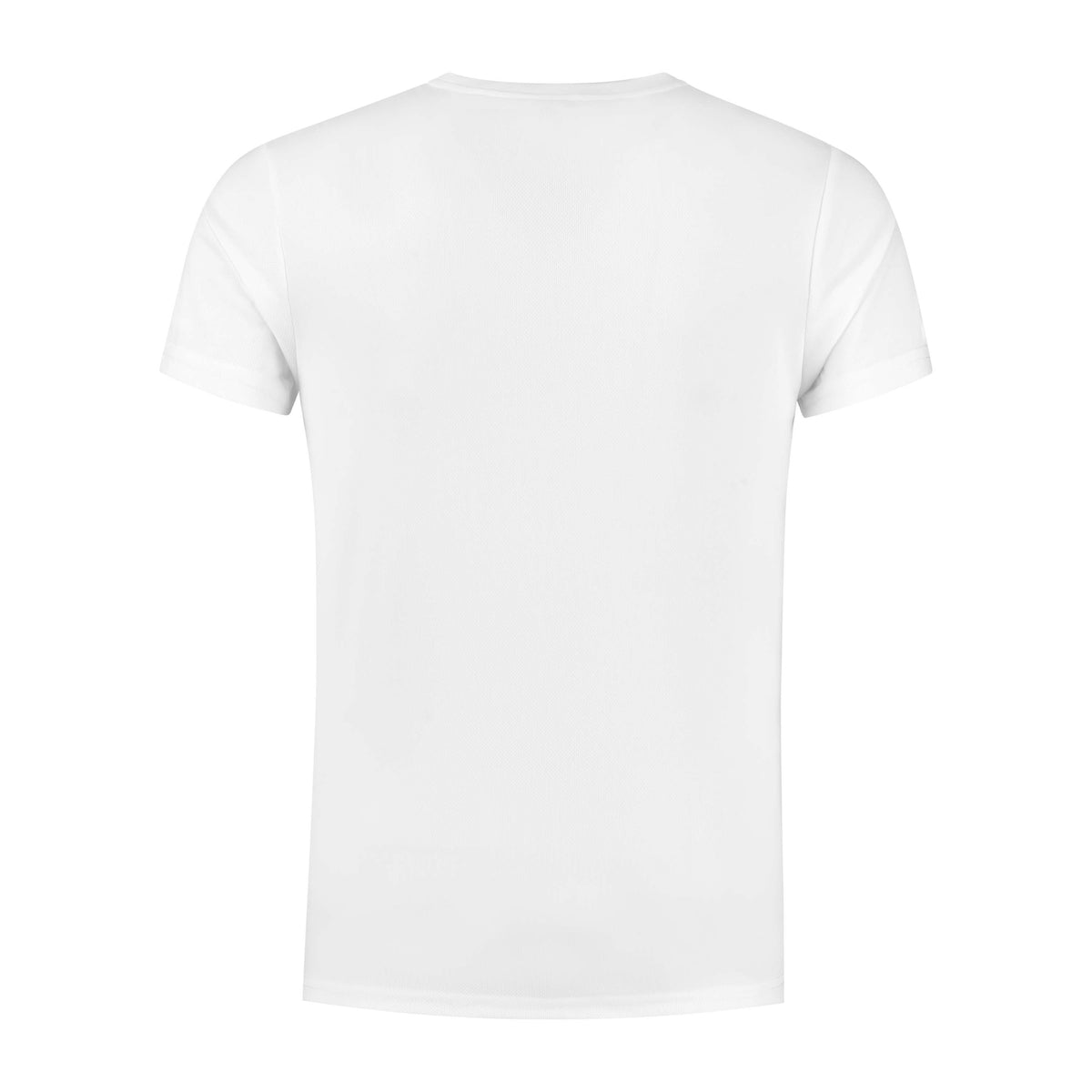 Rogelli Promo shirt korte mouw heren wit achterkant.