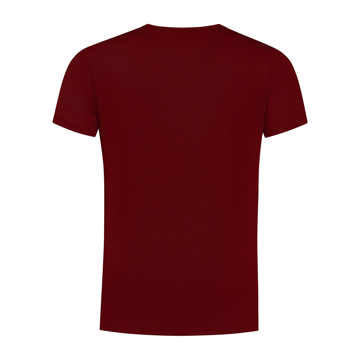 Rogelli Promo shirt korte mouw heren bordeaux achterkant.