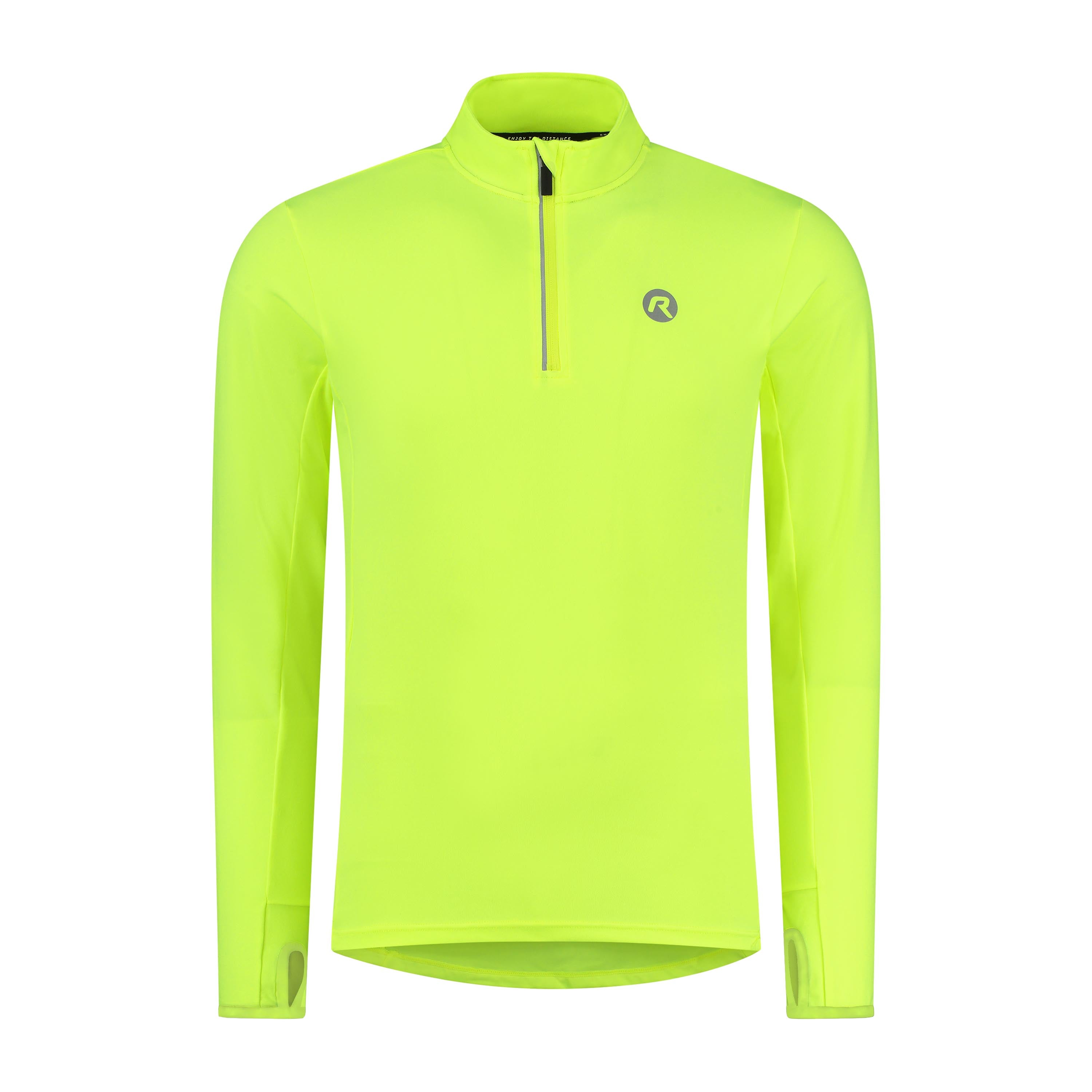 Core Running top long sleeve 1/2 zip Men - Neon yellow