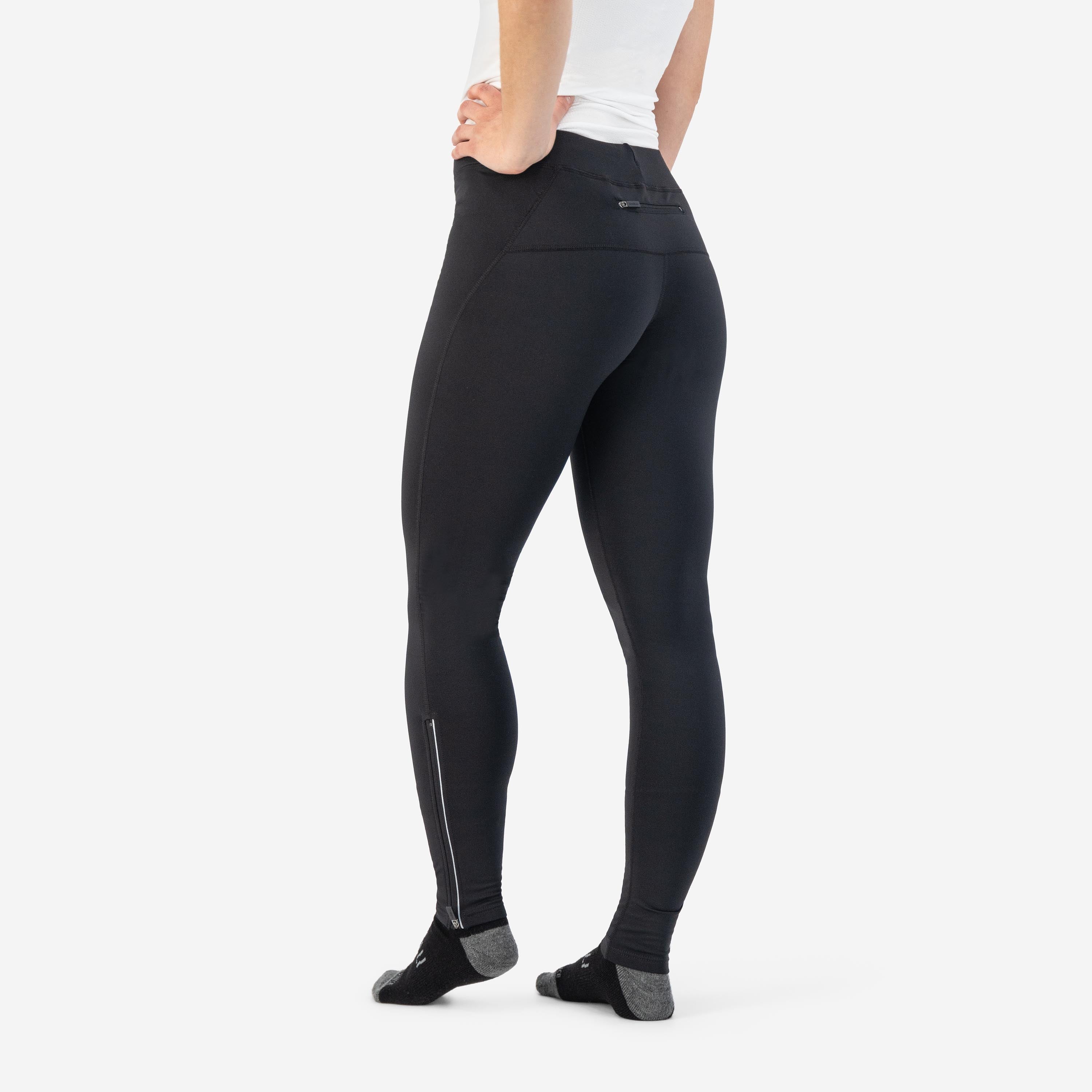 Core Long lined running Ladies - Black