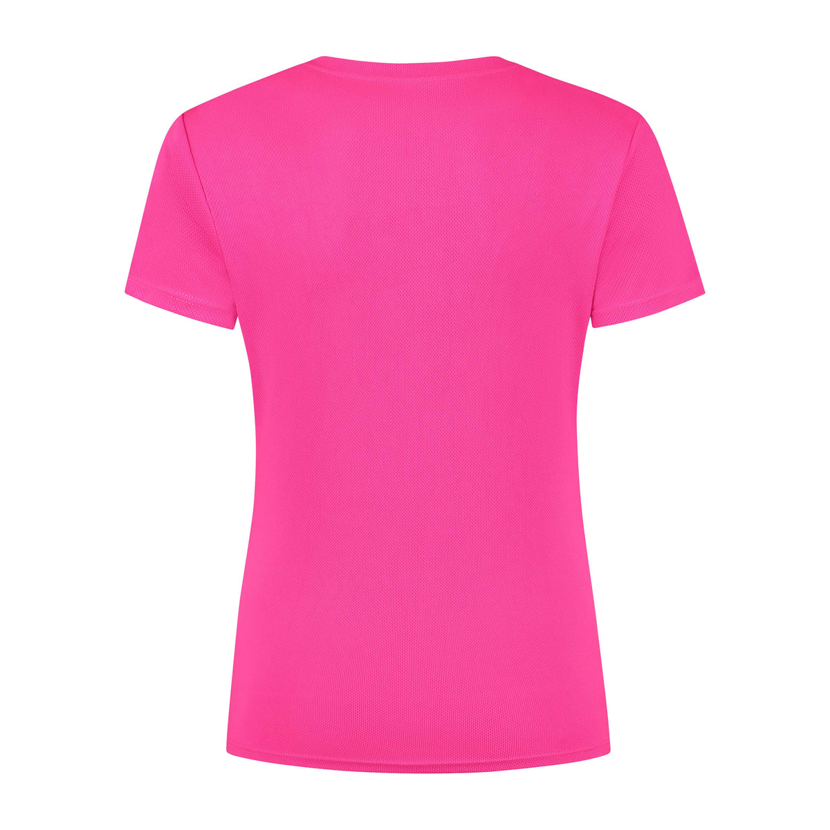 Rogelli Promo shirt korte mouw dames roze achterkant.
