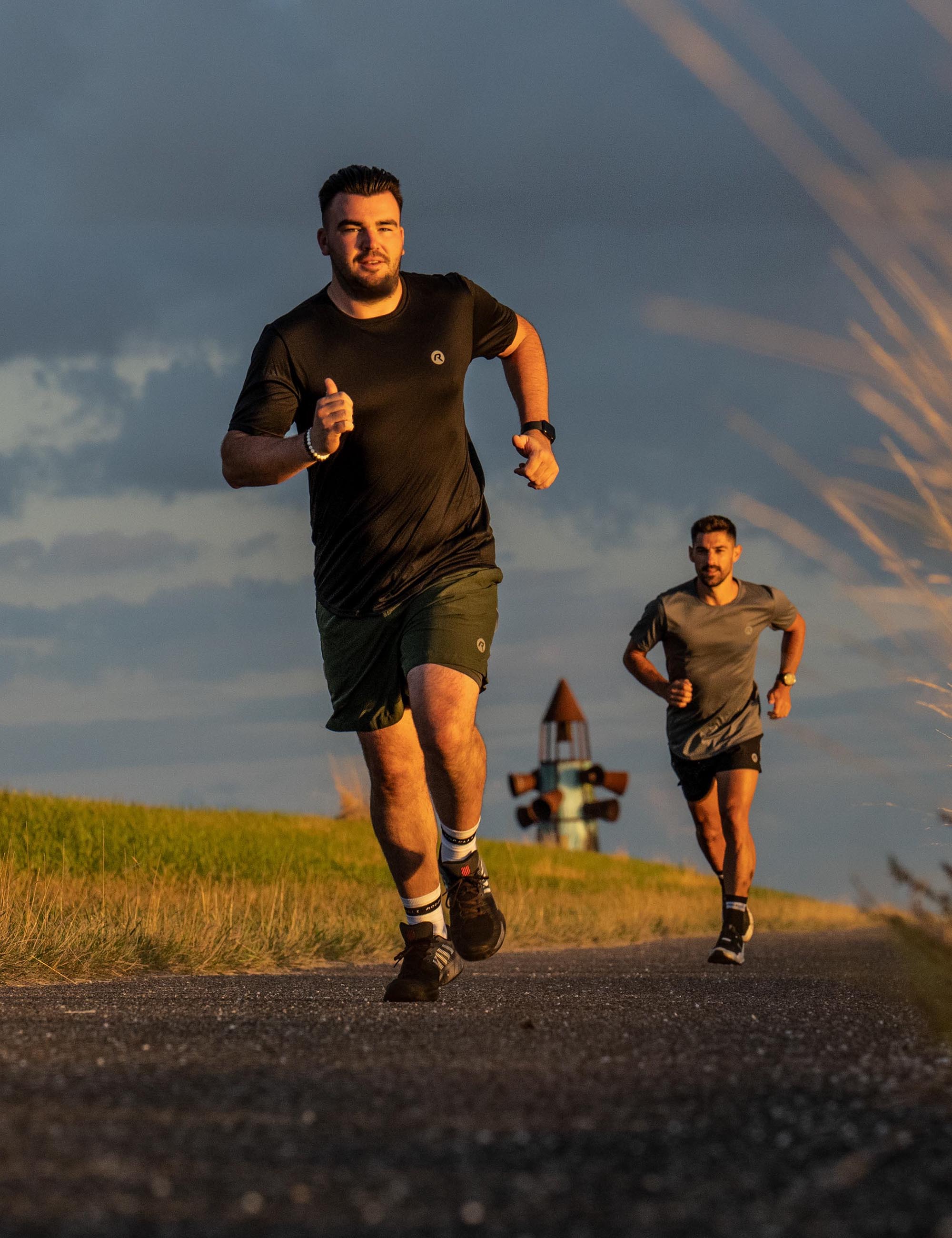 Rogelli Core hardloopshirt voor heren in zwart.