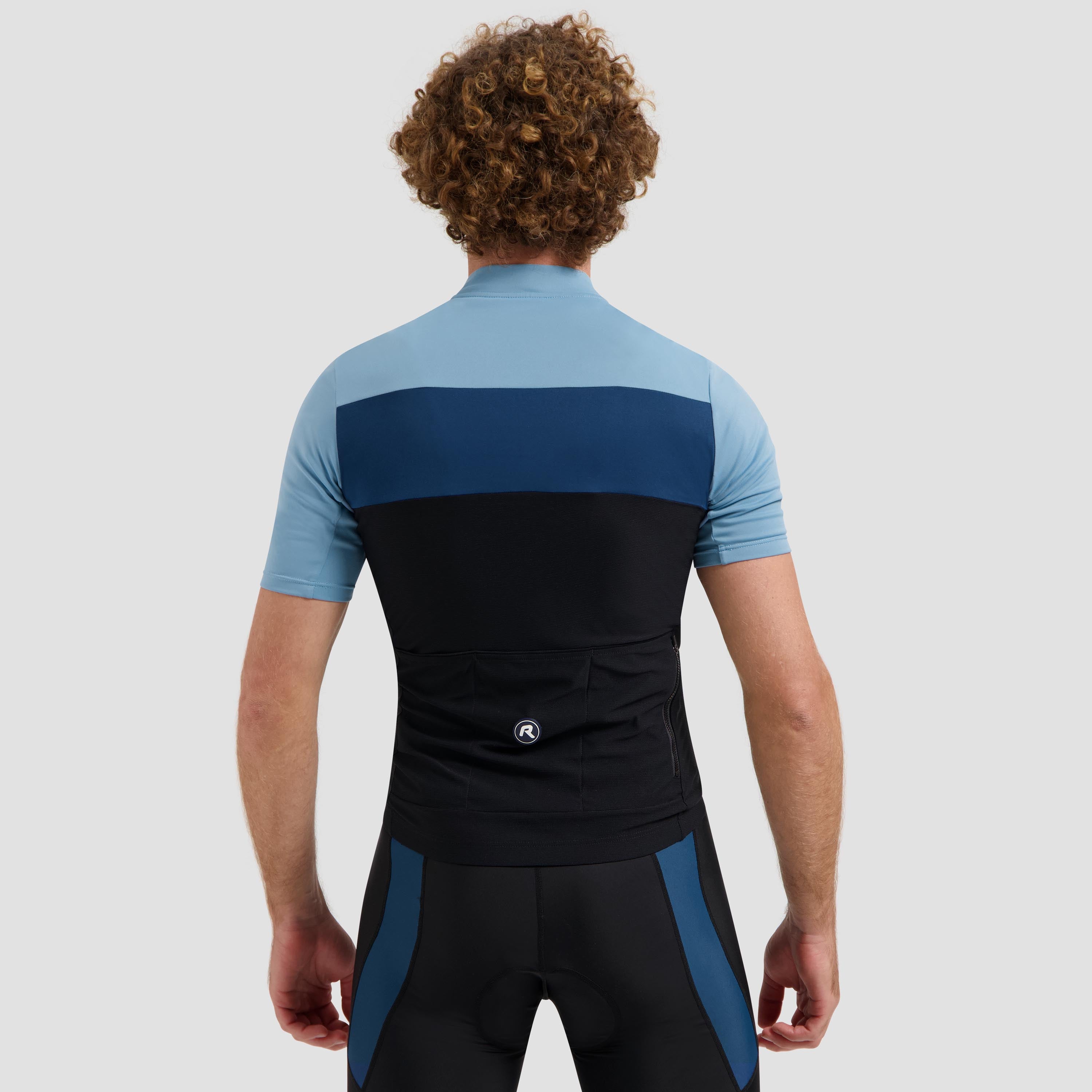 Core Block bicycle shirt Men - black/light blue/dark blue
