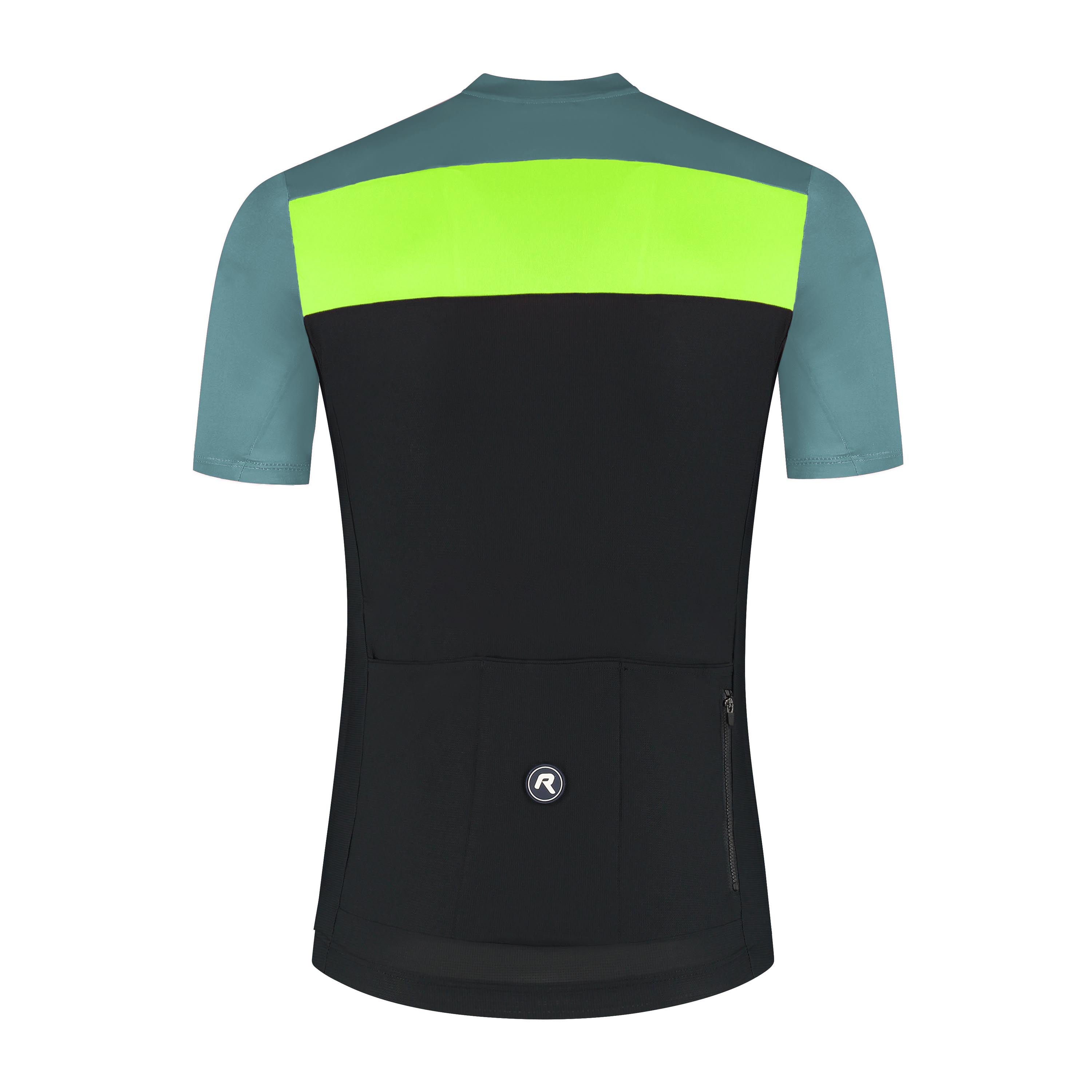 Core Block bicycle shirt Men - black/mint green/neon yellow