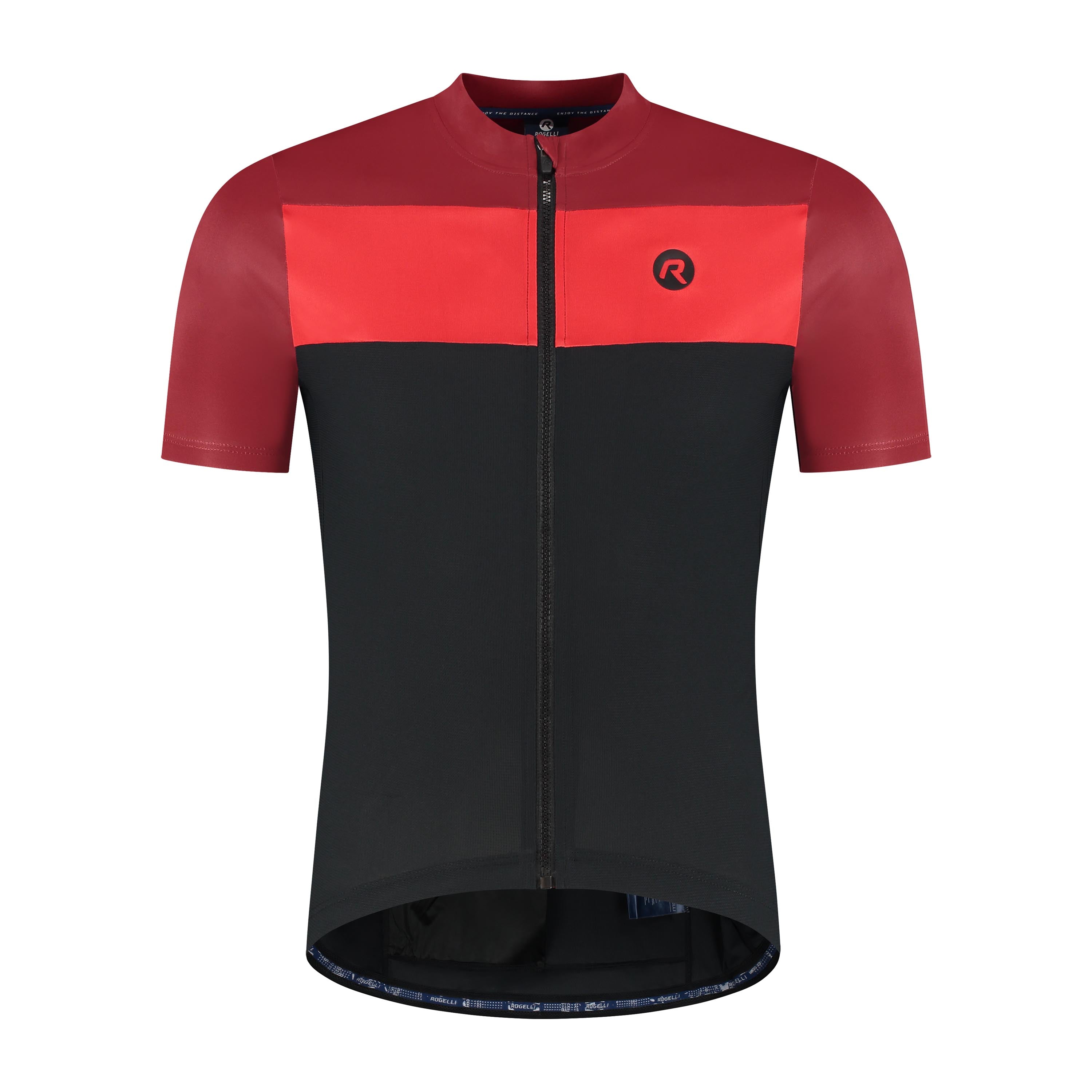 Core Block bicycle shirt Men - Black/Bordeaux/Red