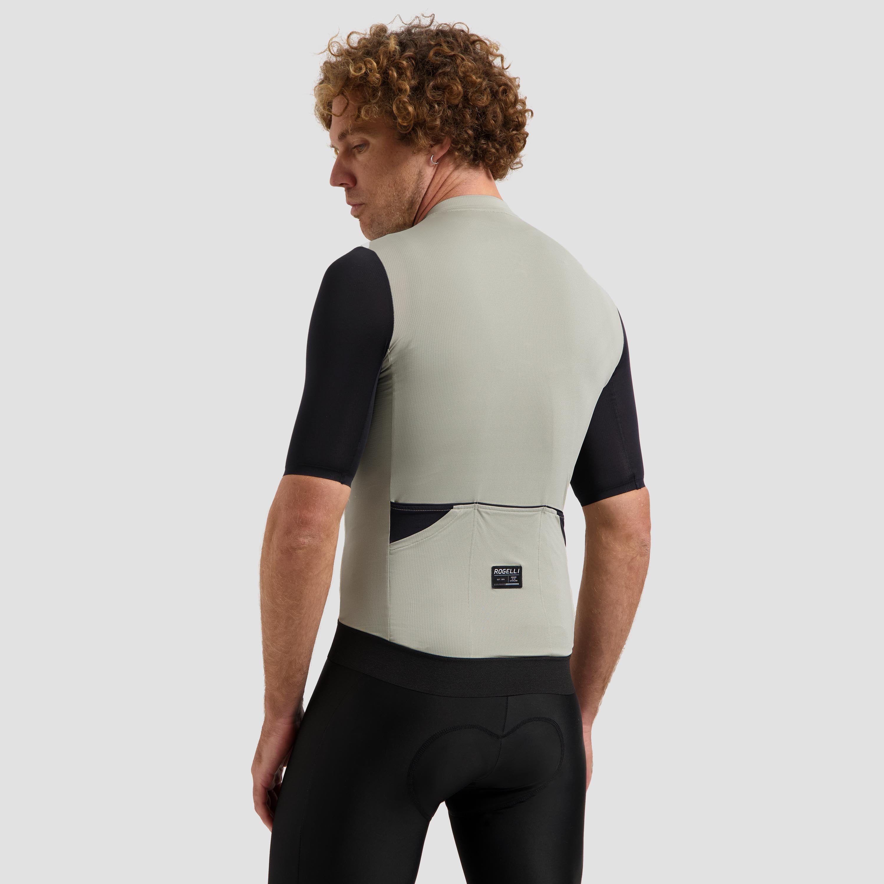 Distance II bicycle shirt Men - Taupe/Black