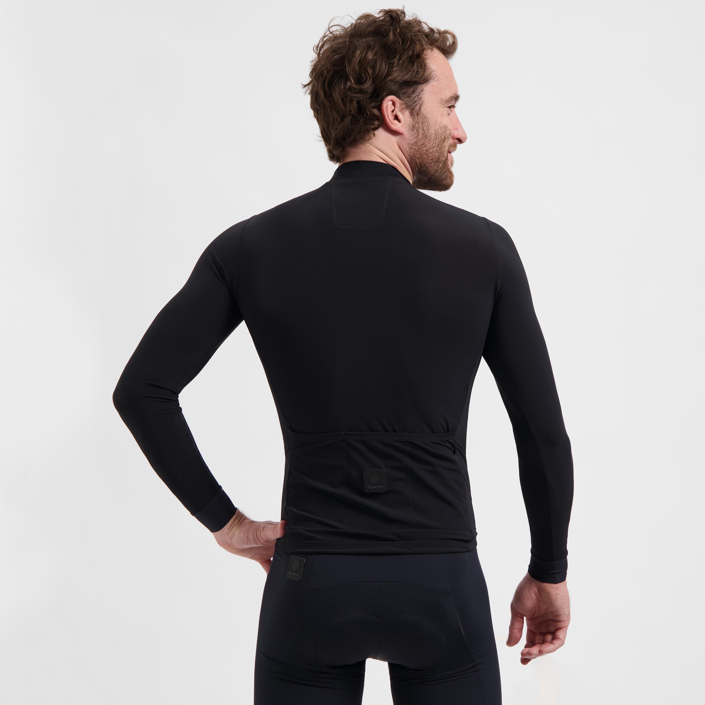 Signature Light Fietsshirt Lange Mouw Heren - Zwart