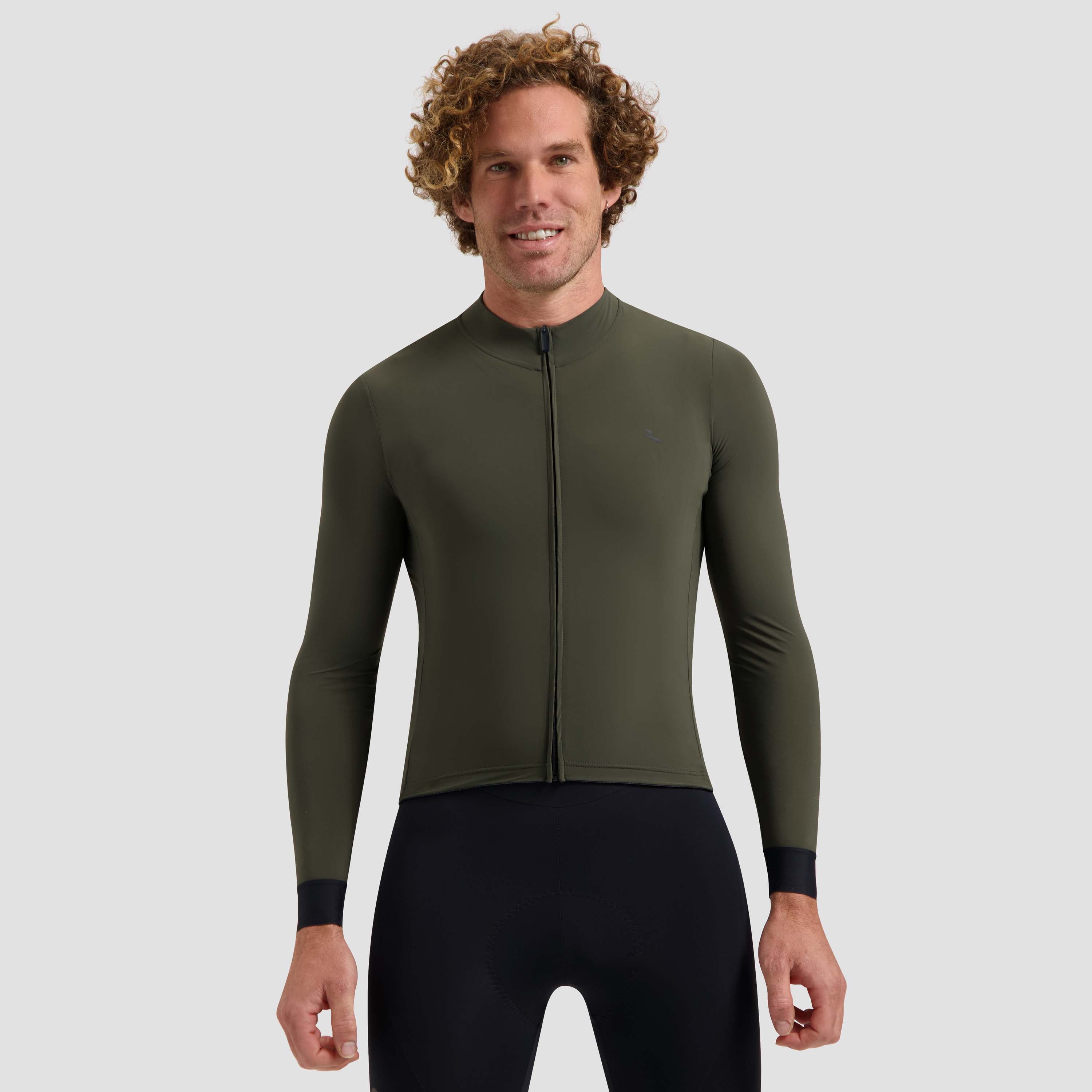 Rogelli Signature Light fietsshirt heren groen gedragen voorkant.