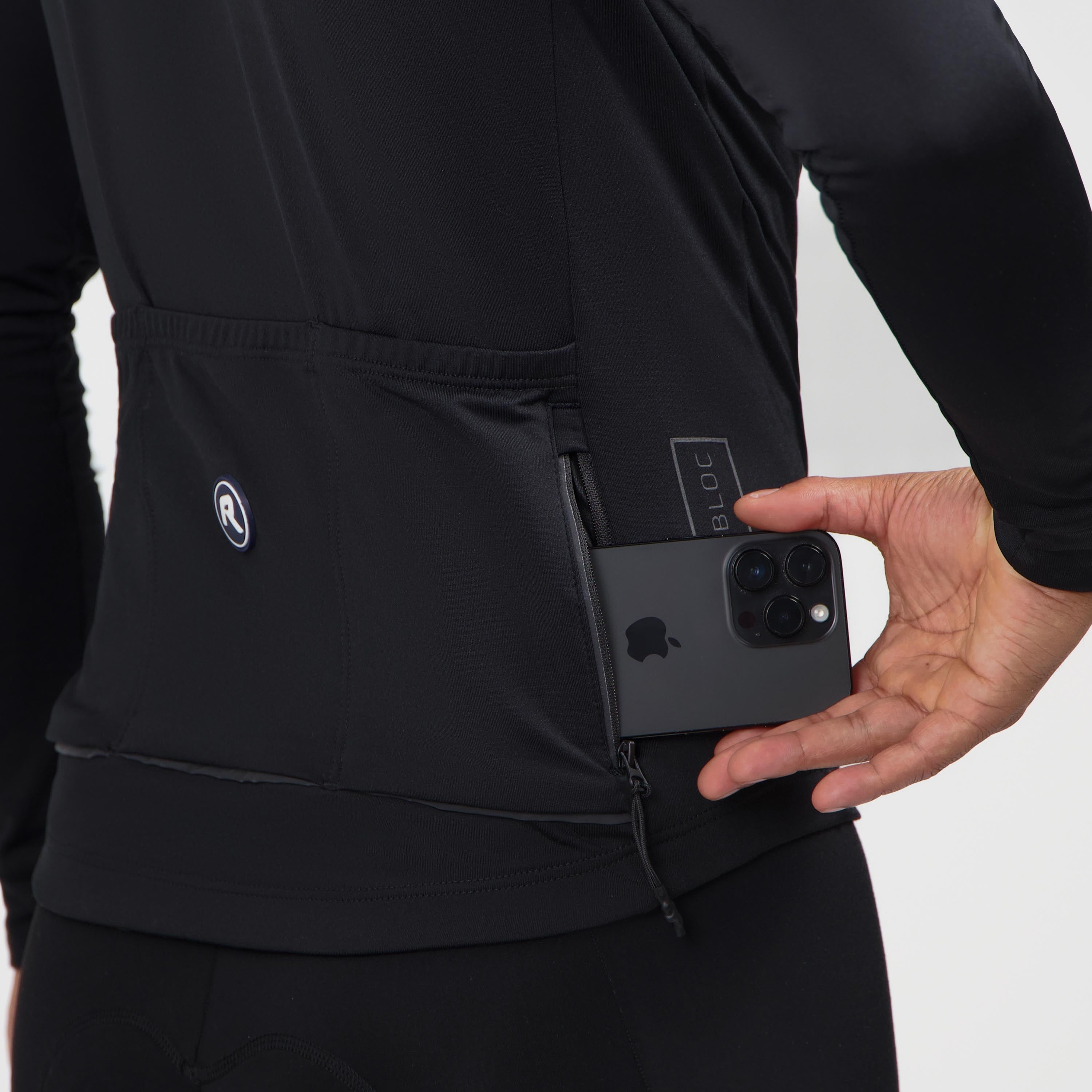 Essential II bicycle shirt long sleeve Men - Black