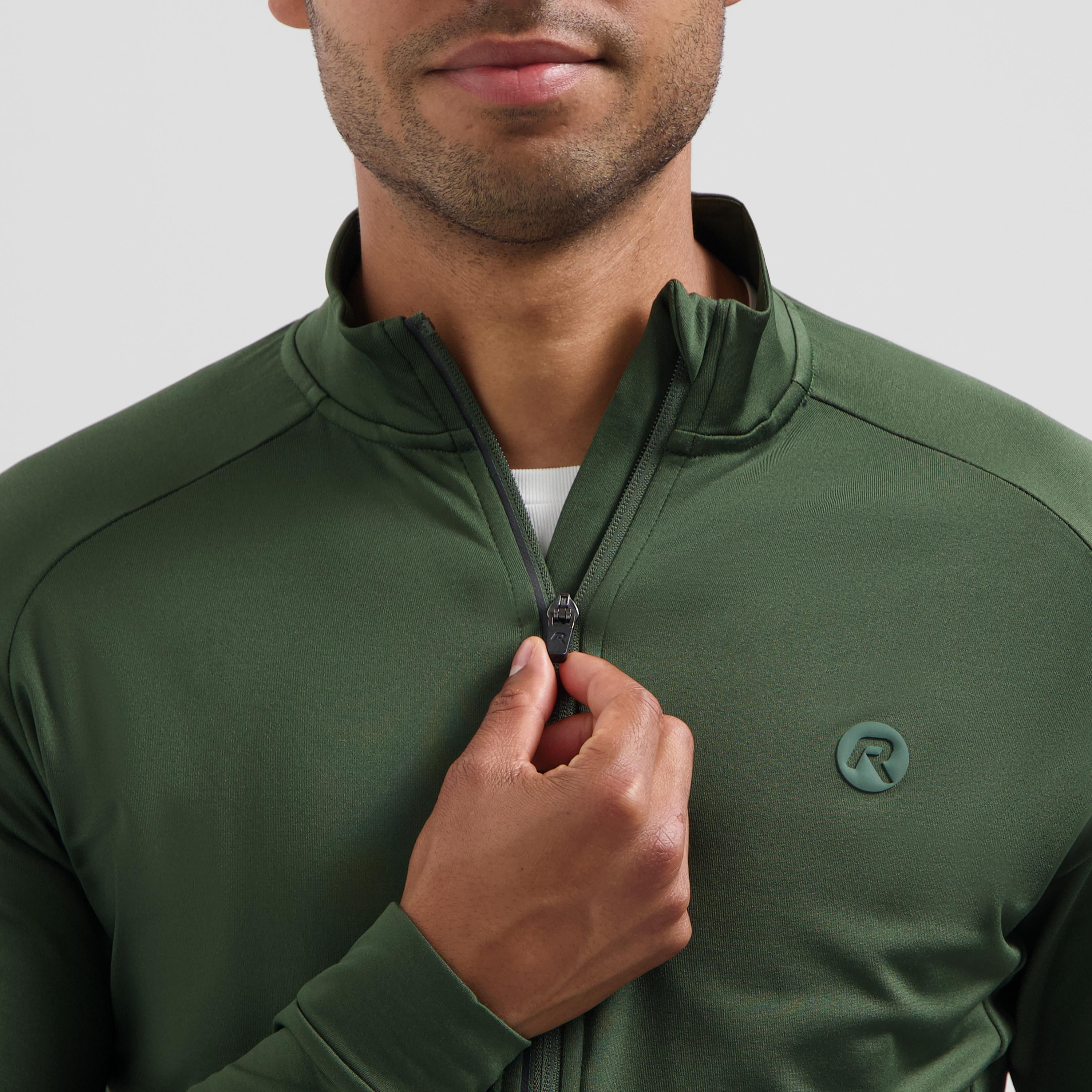 Essential II bicycle shirt long sleeve Men - Army green