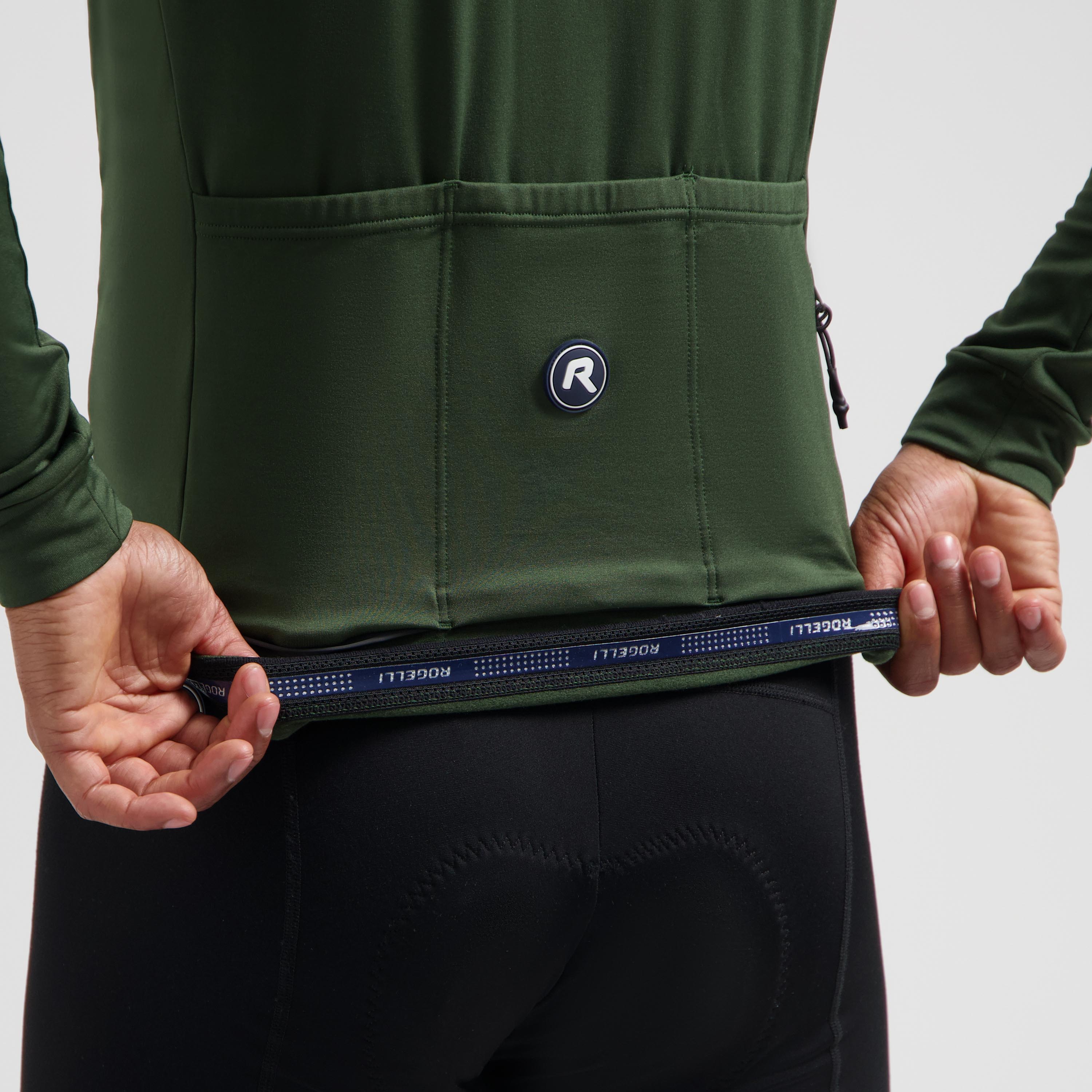 Essential II bicycle shirt long sleeve Men - Army green