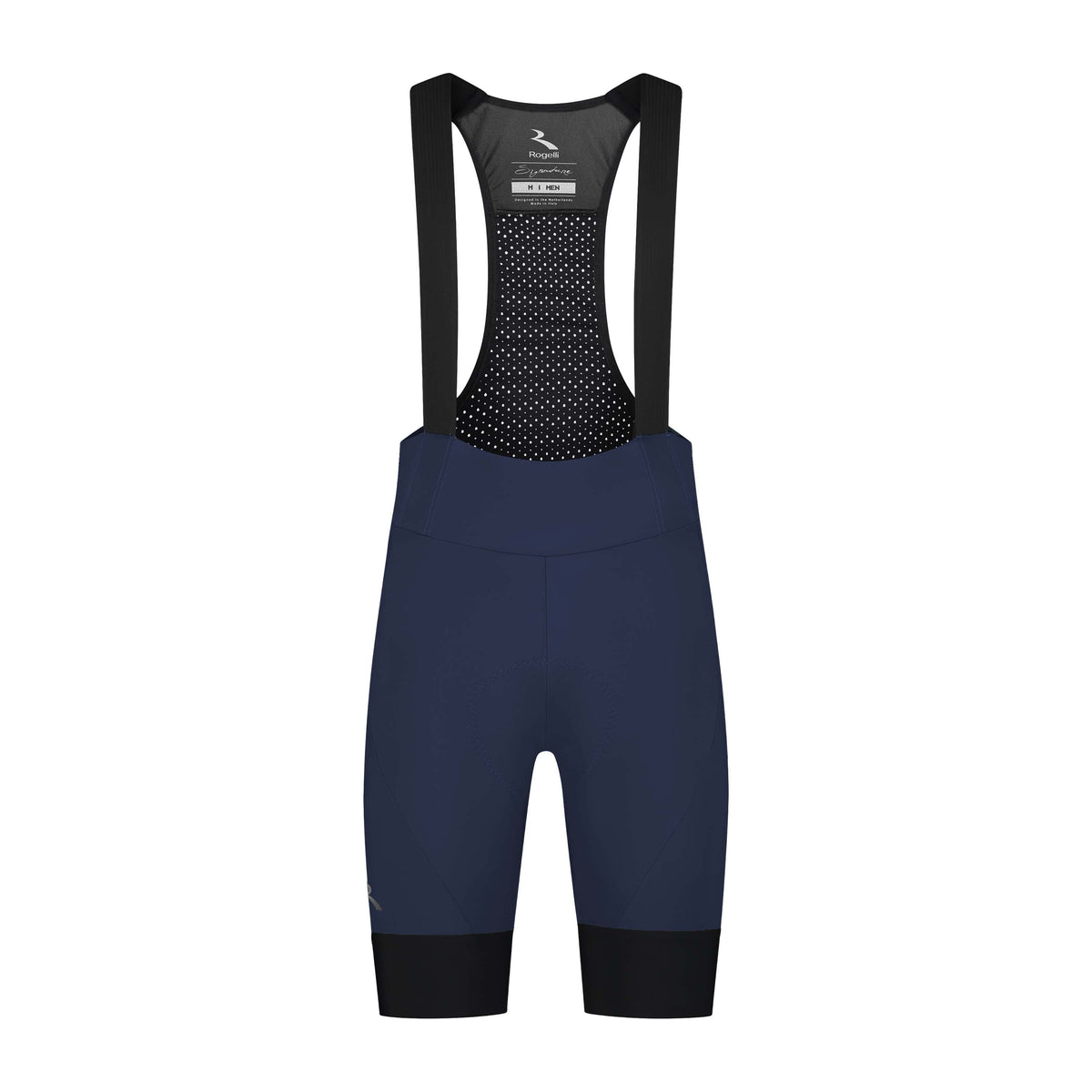 Rogelli Signature korte fietsbroek heren blauw voorkant.