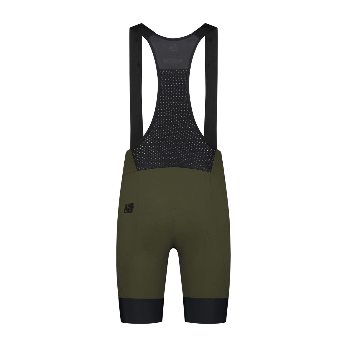 Rogelli Signature korte fietsbroek heren groen voorkant.