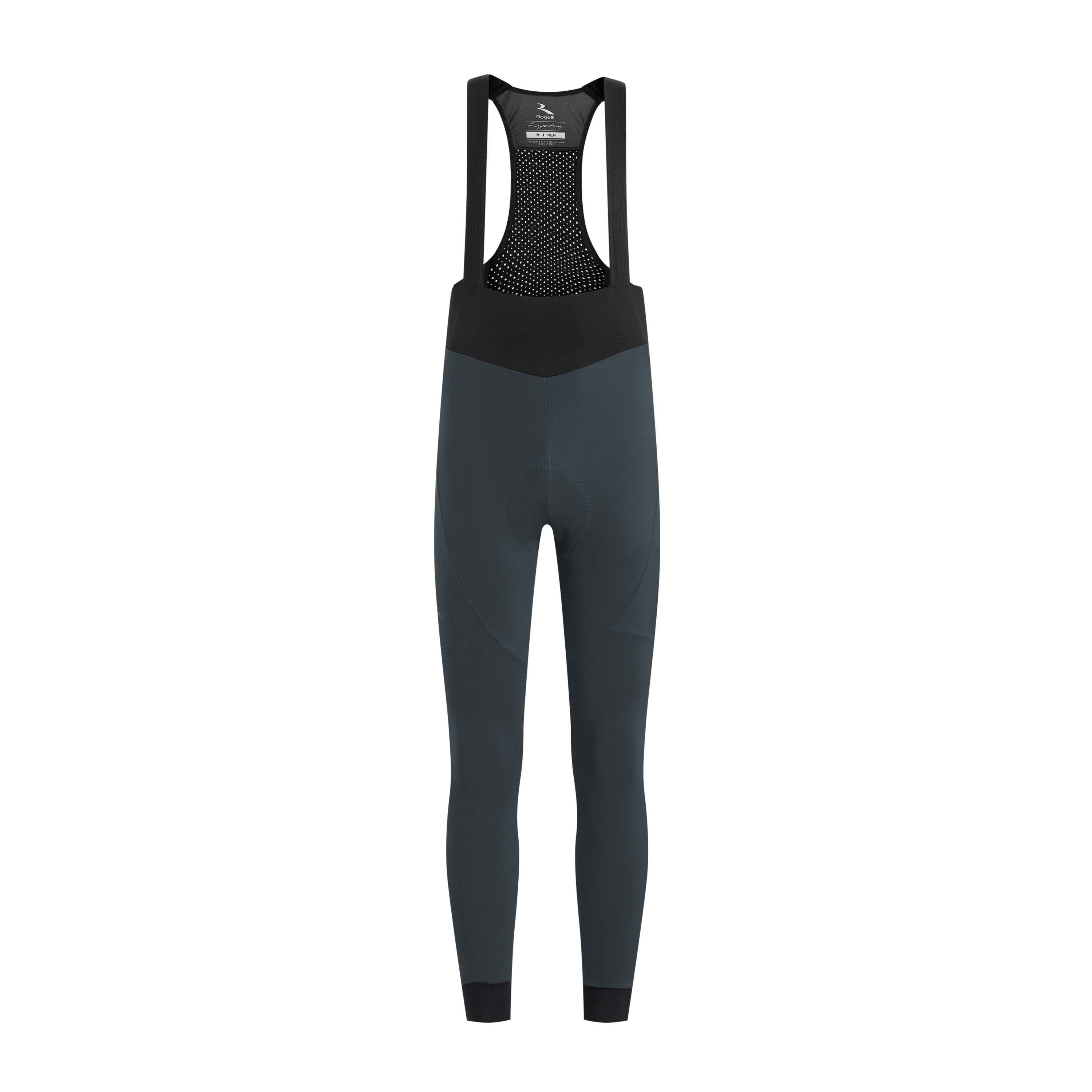 Rogelli Signature lange fietsbroek heren grijs voorkant.