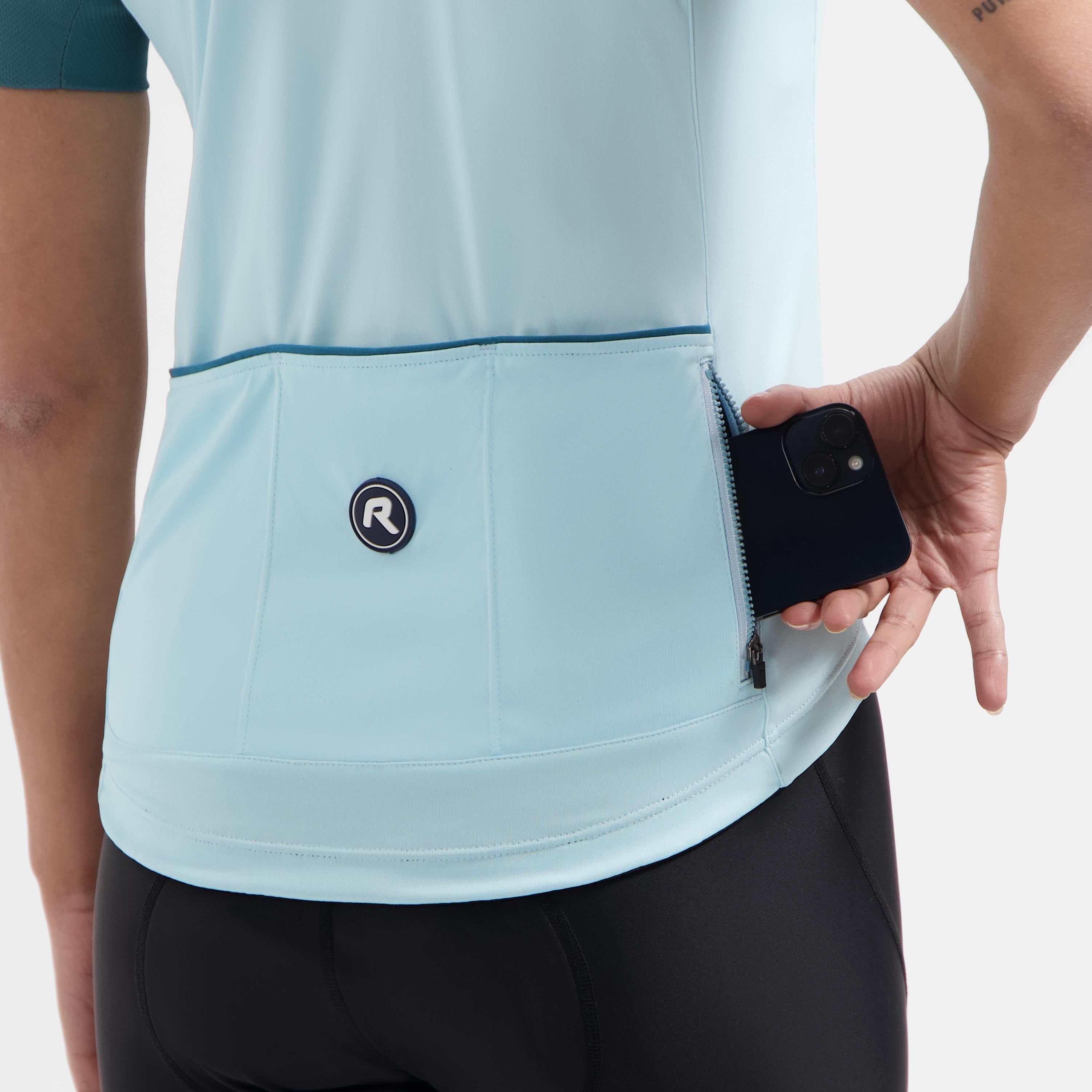 Modesta Fietsshirt Dames - Lichtblauw