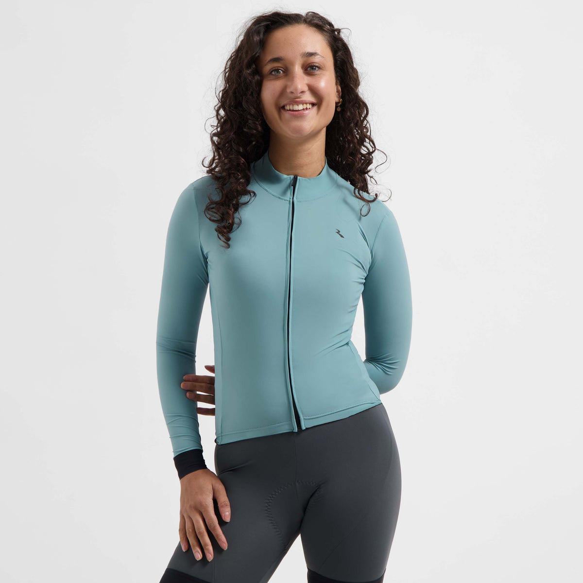 Rogelli Signature Light fietsshirt dames nautilus gedragen voorkant.