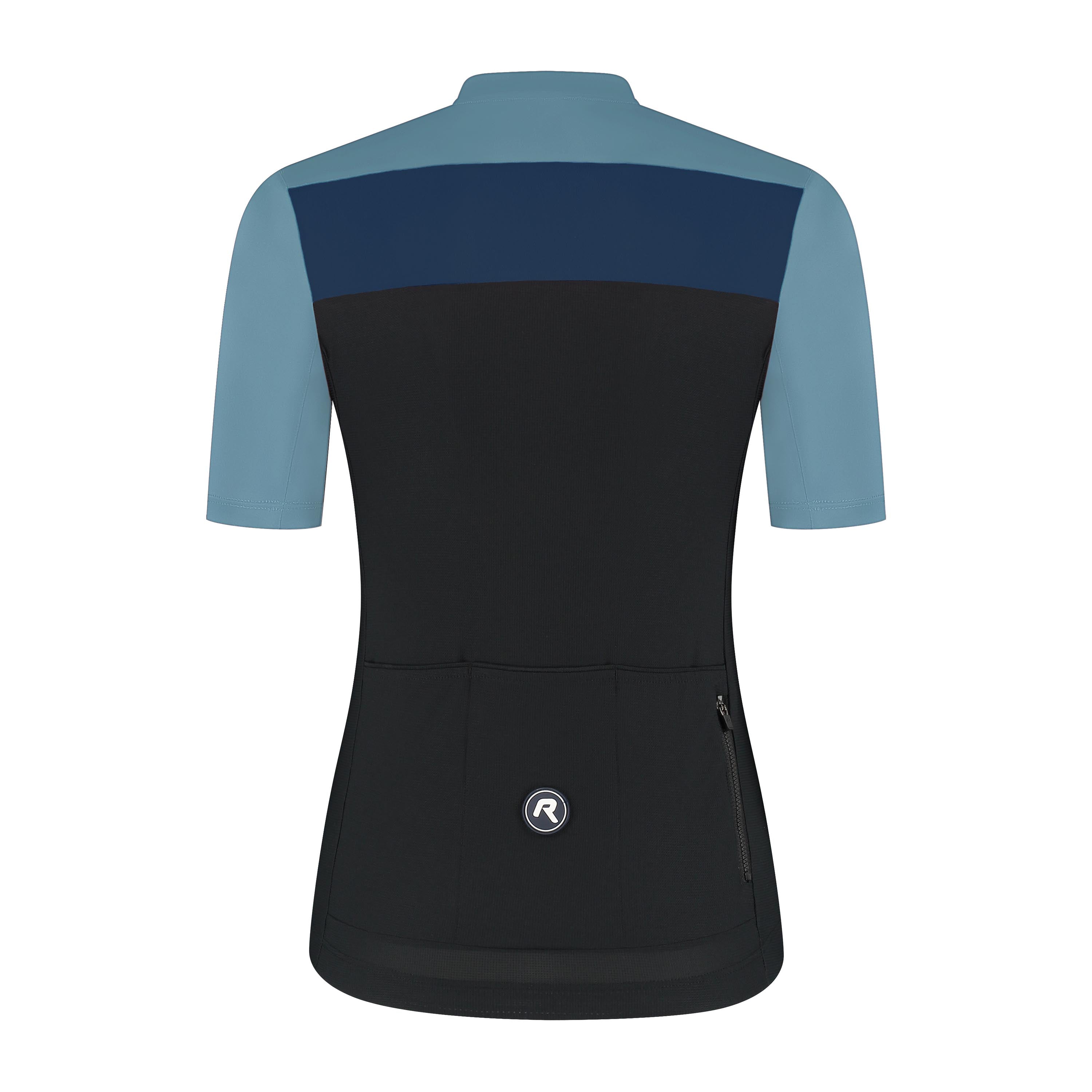 Core Block bicycle shirt ladies - black/light blue/dark blue