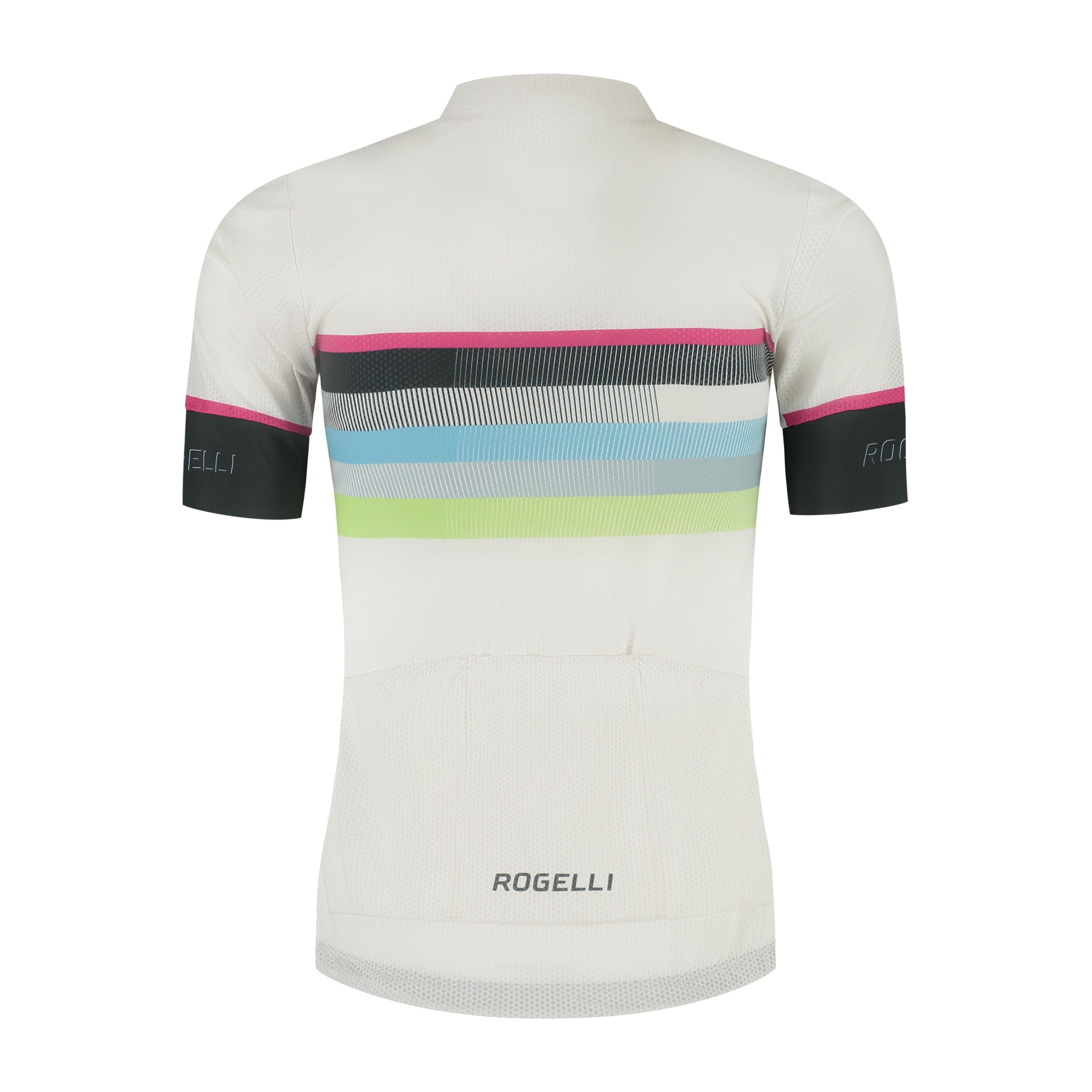 Rogelli Impress II fietsshirt dames zand korte mouw achterkant.