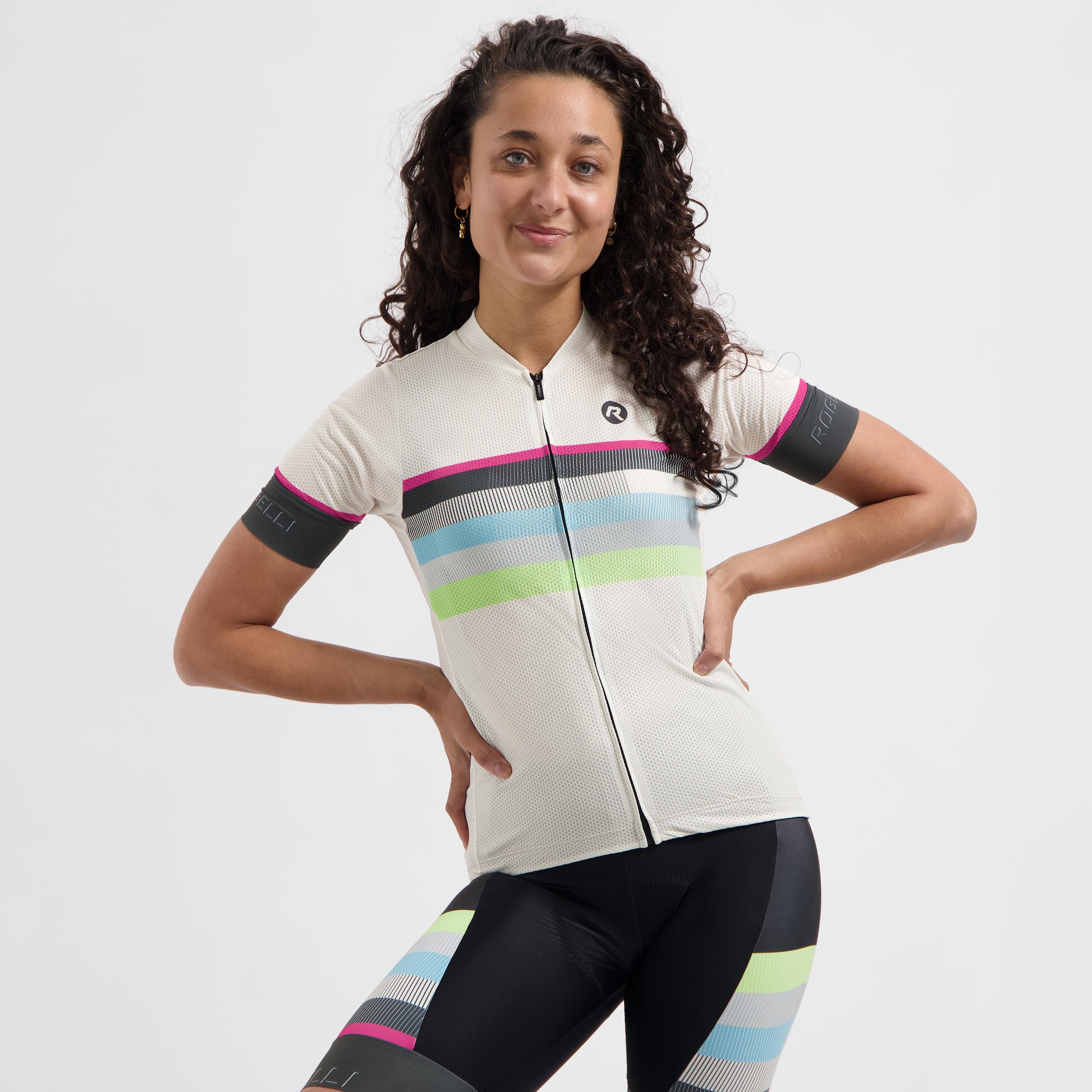 Impress II Kurzarm-Radtrikot Damen - Sand