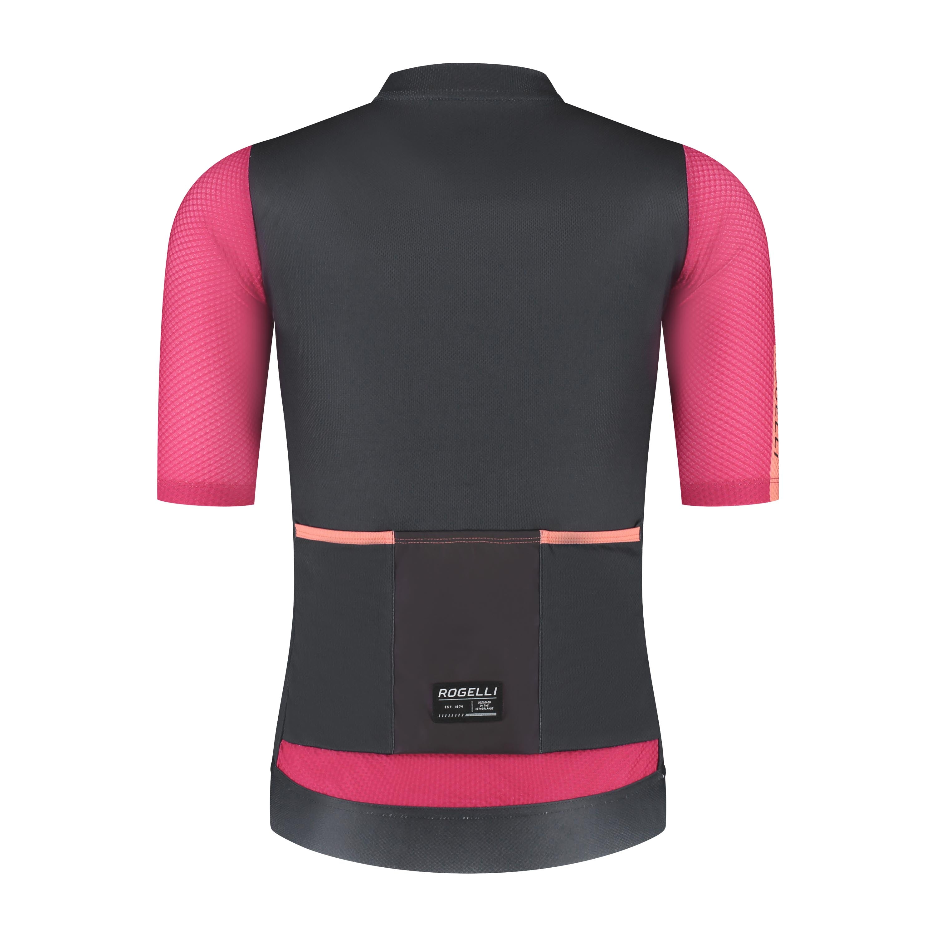 Fast Fietsshirt Dames - Zwart/Roze/Koraal