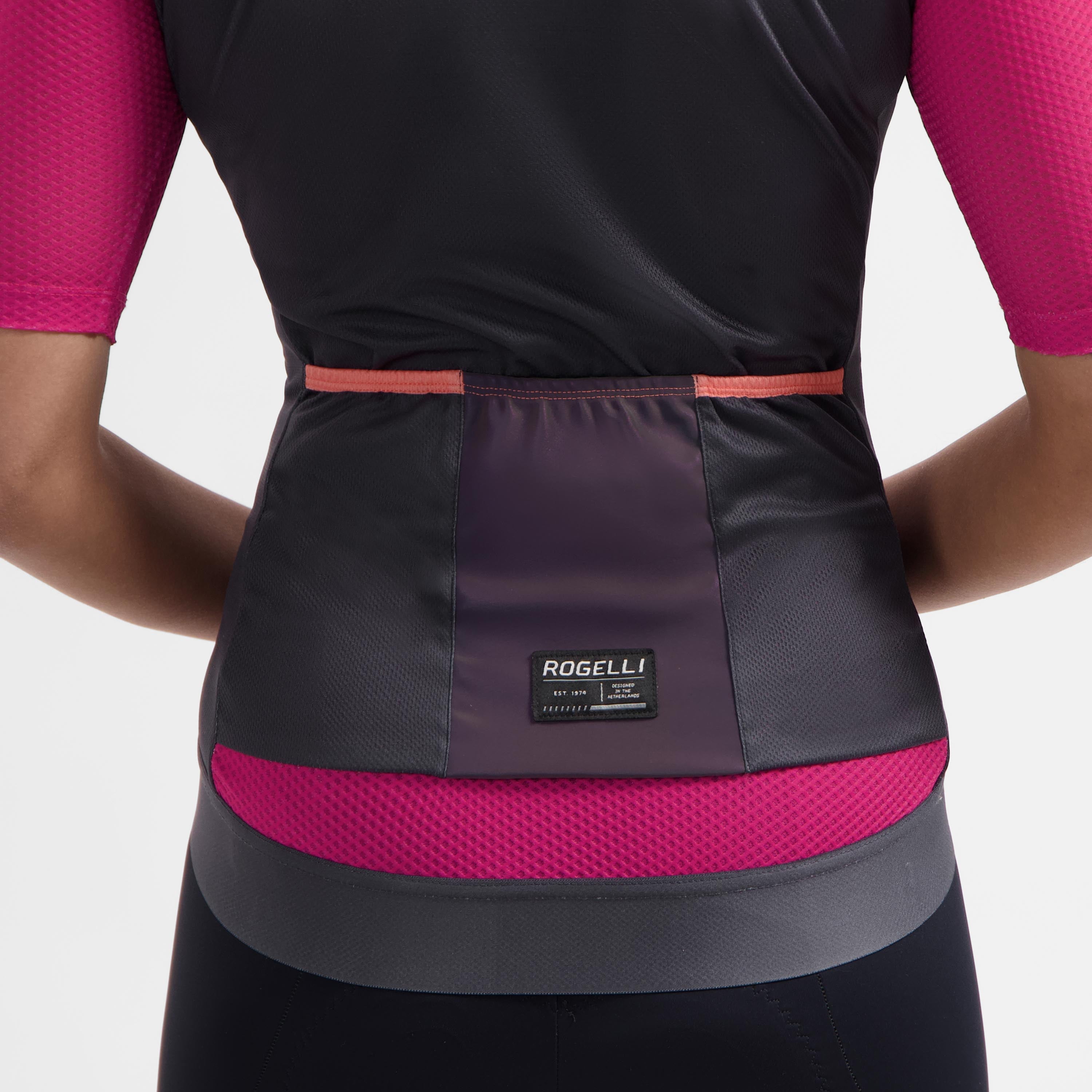 Fast Fietsshirt Dames - Zwart/Roze/Koraal