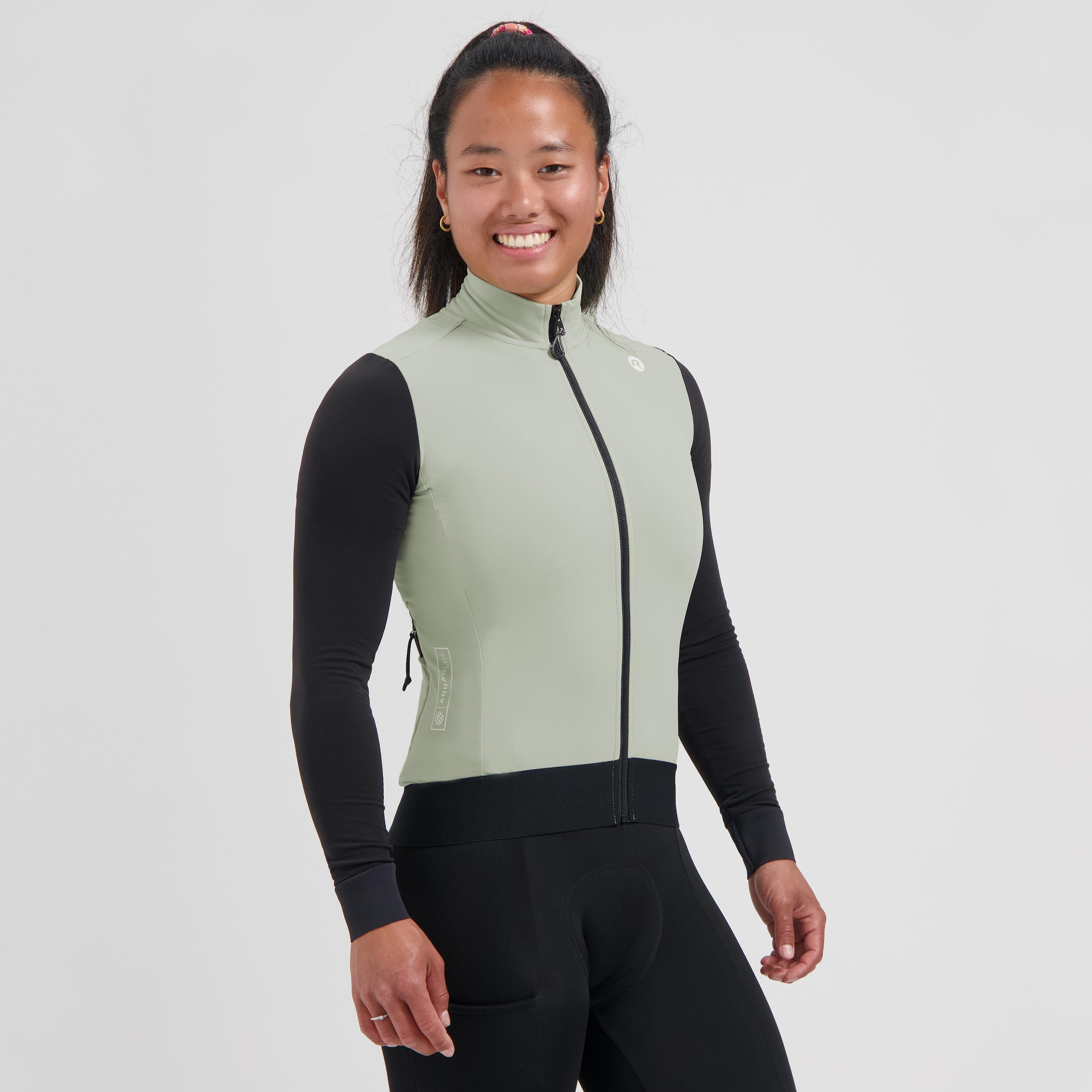 Distance II bicycle shirt Long sleeve ladies - Taupe/Black