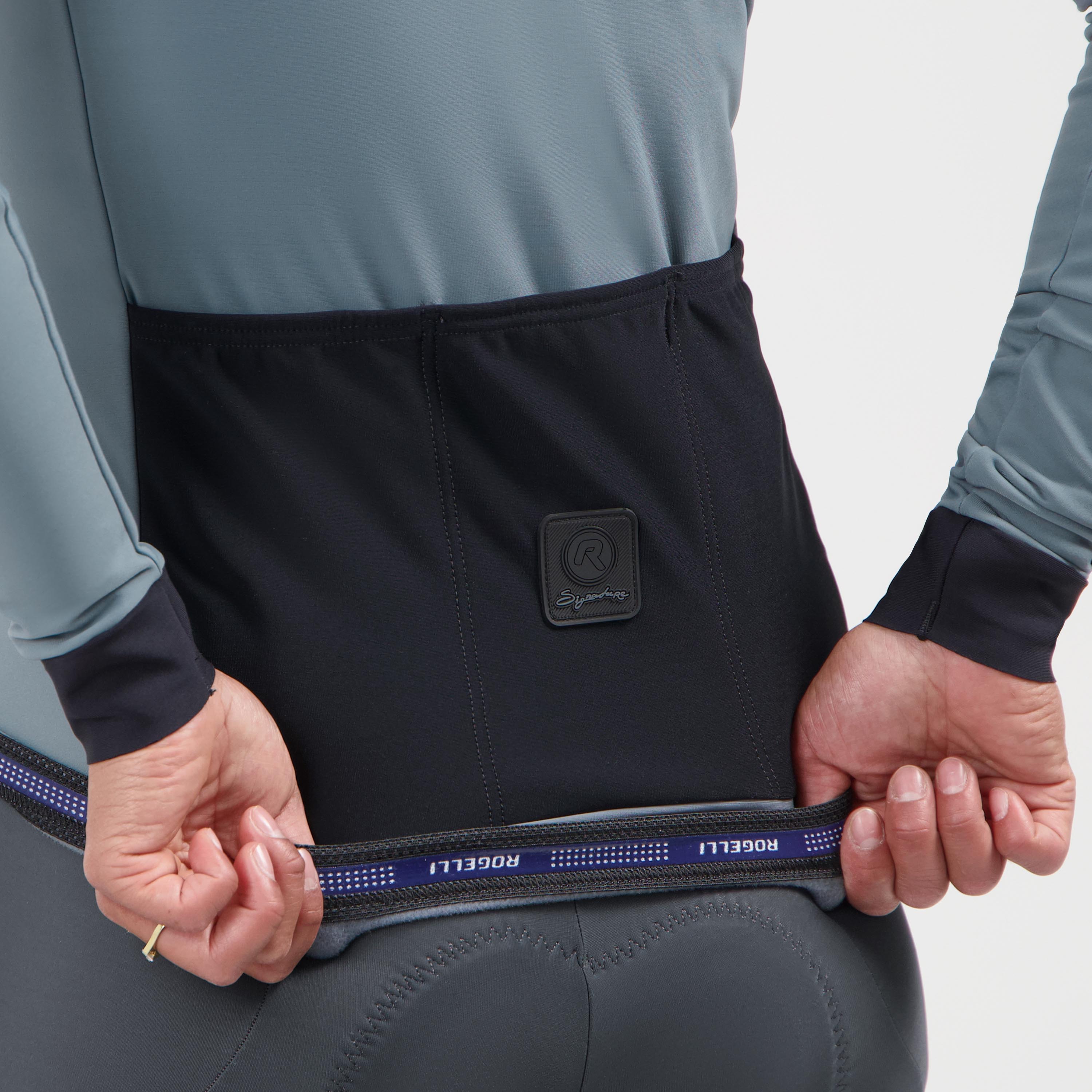 Signature Fietsshirt Lange Mouw Dames - Ardesia