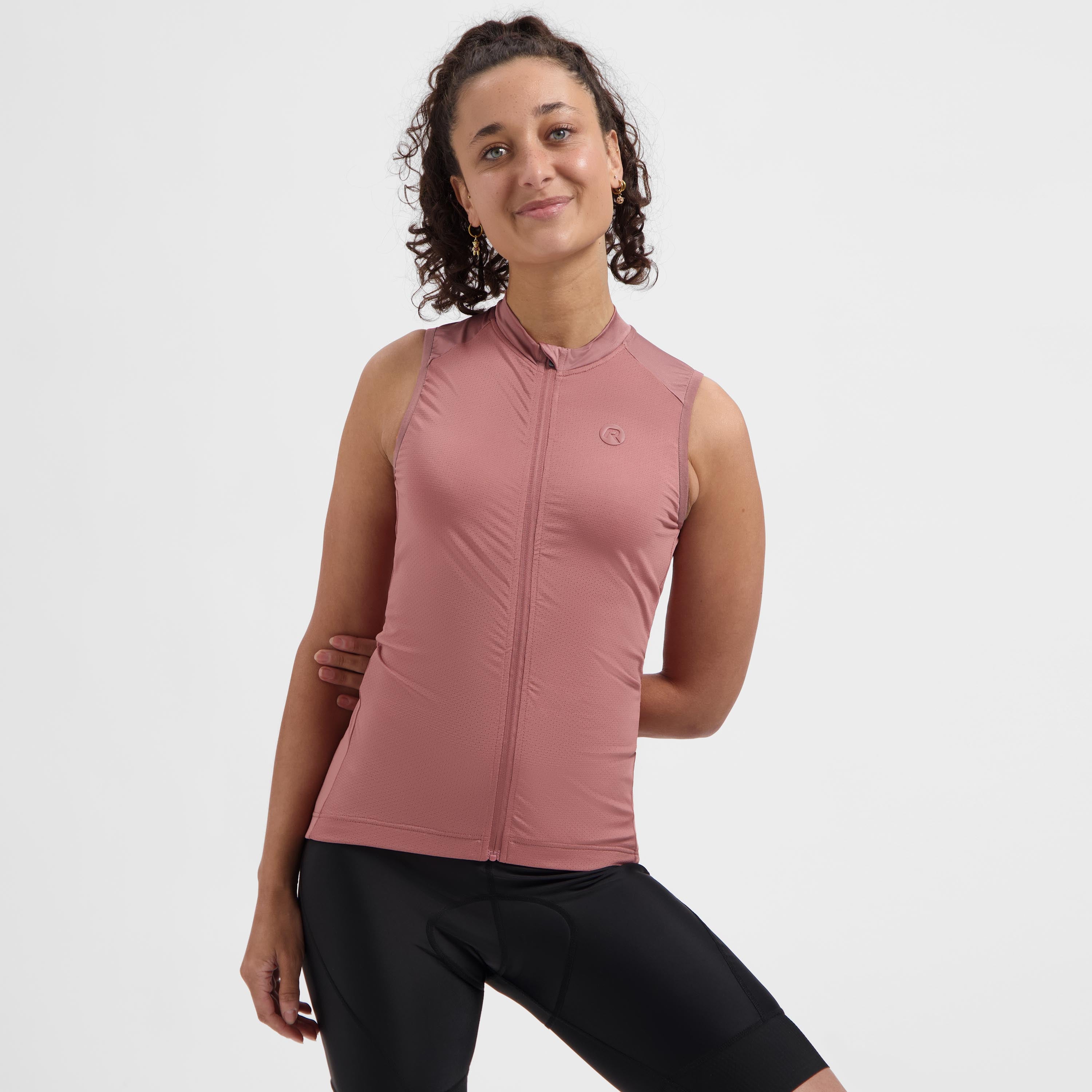 Essential II Mouwloos Fietsshirt Dames - Dusty Pink