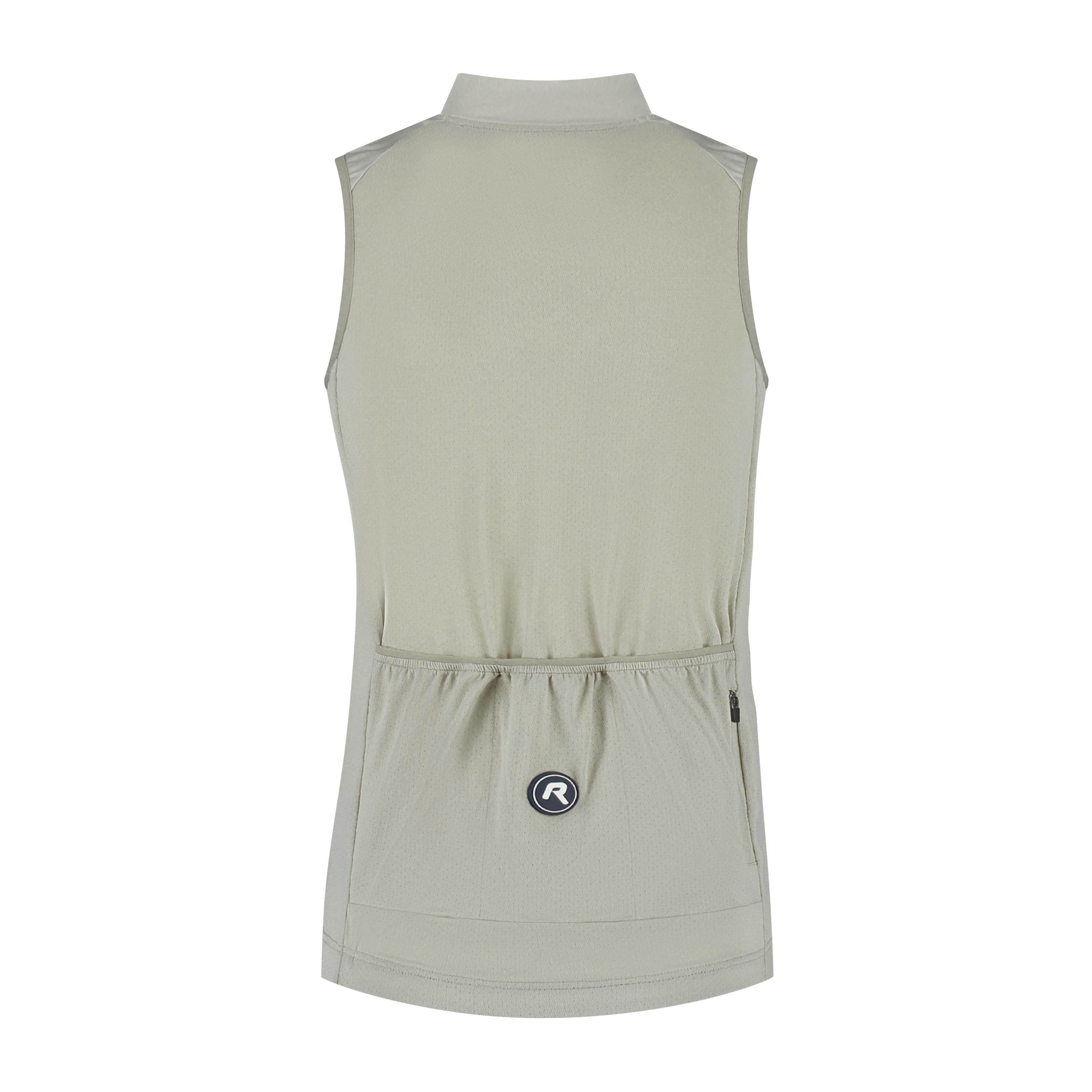 Essential II Mouwloos Fietsshirt Dames - Taupe
