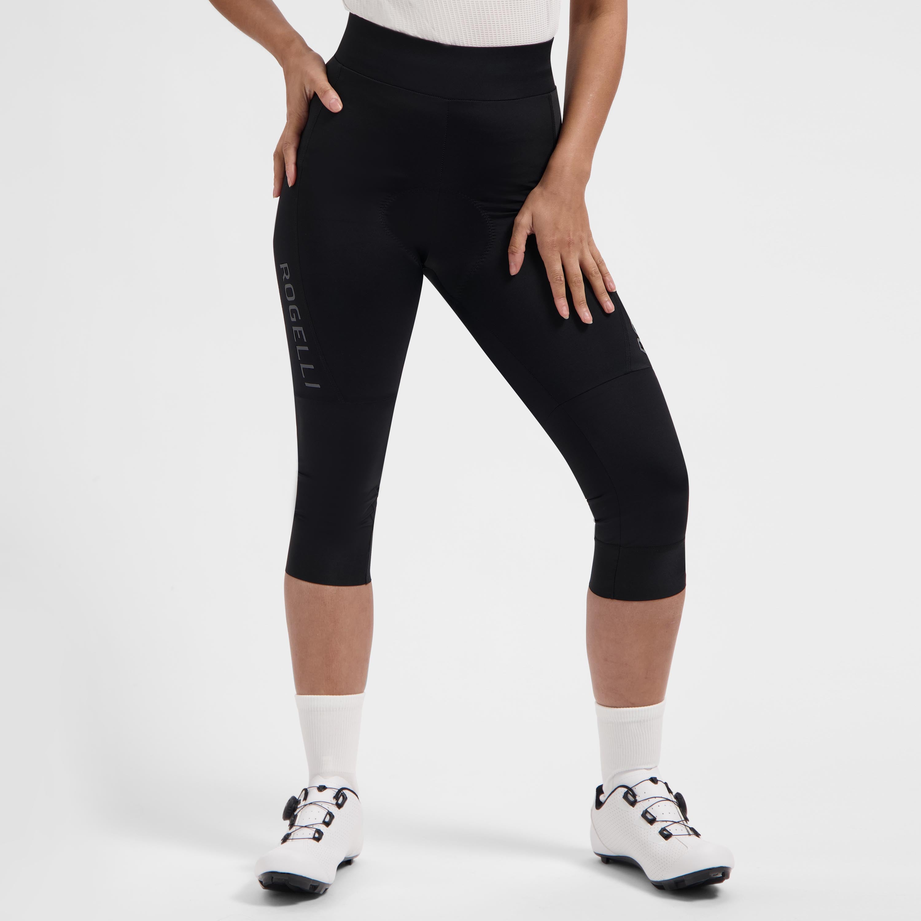 Essential III 3/4 fietsbroek zonder bretels dames - Zwart