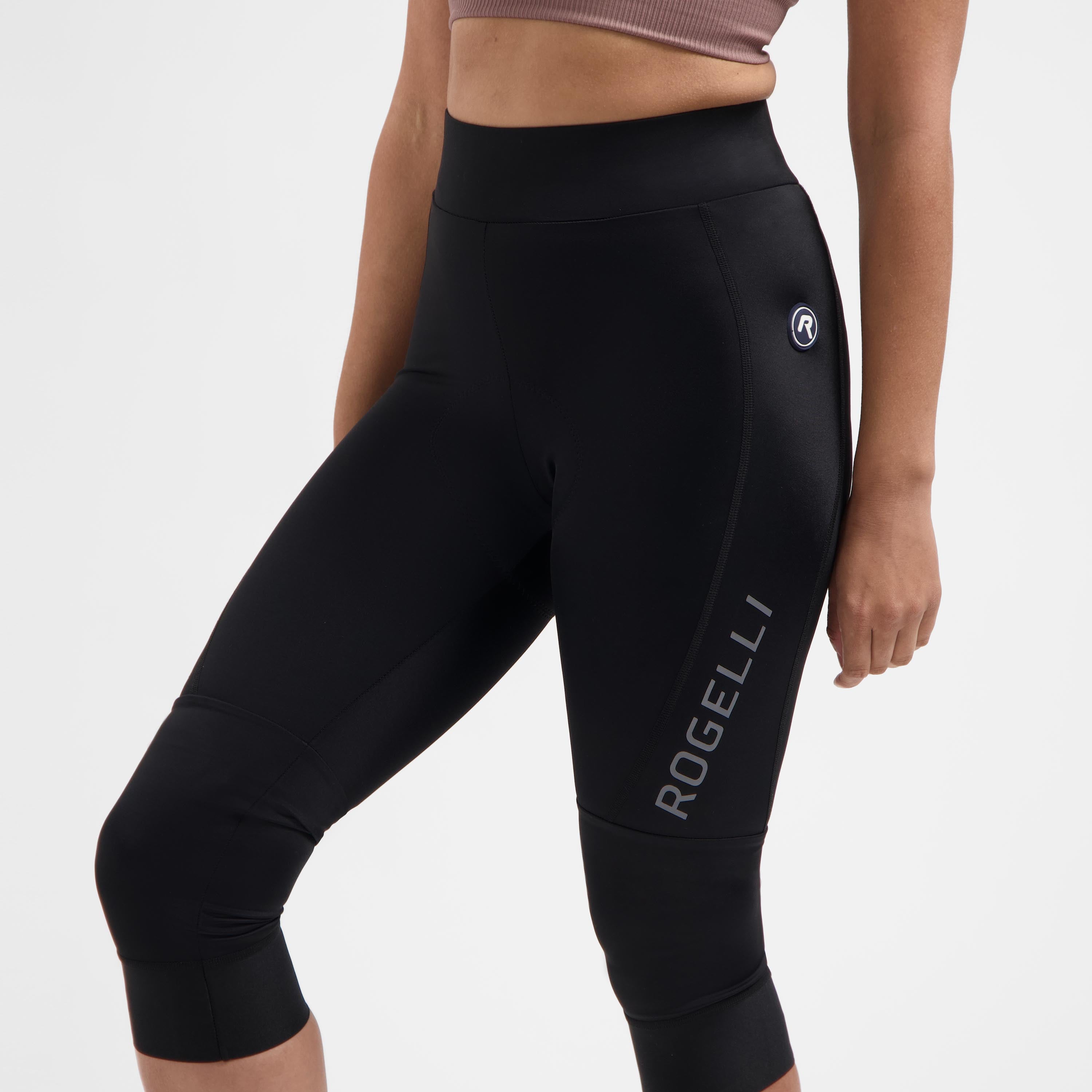Essential III 3/4 fietsbroek zonder bretels dames - Zwart