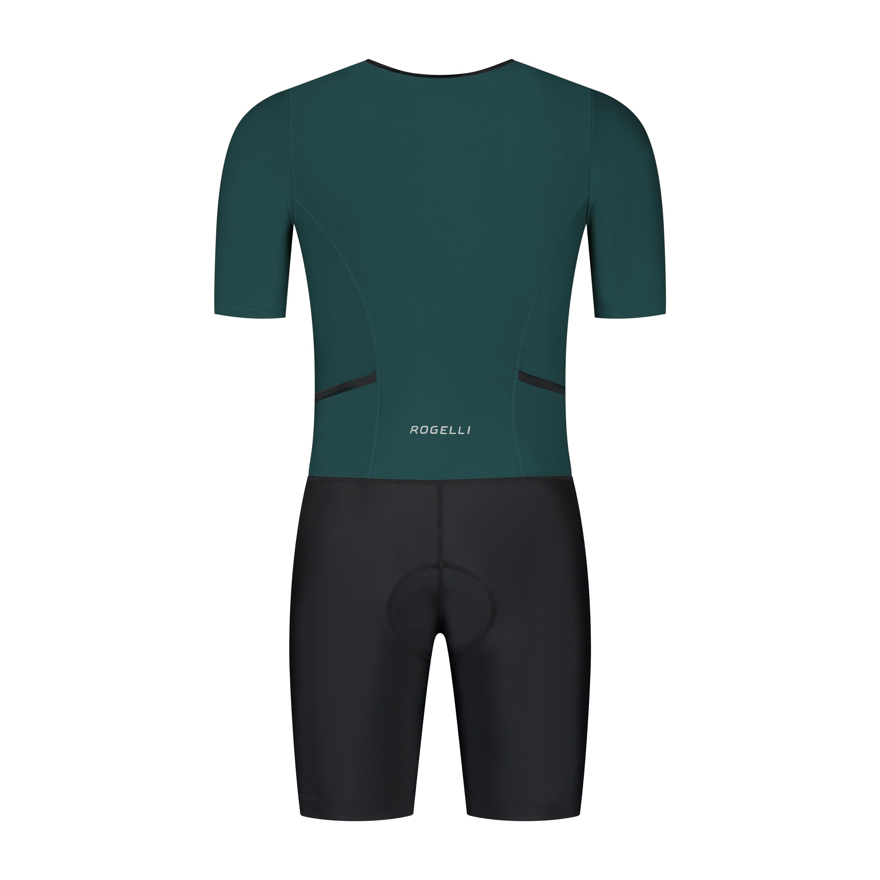 Florida Short Sleeve Triathlon Suit - Black/Teal