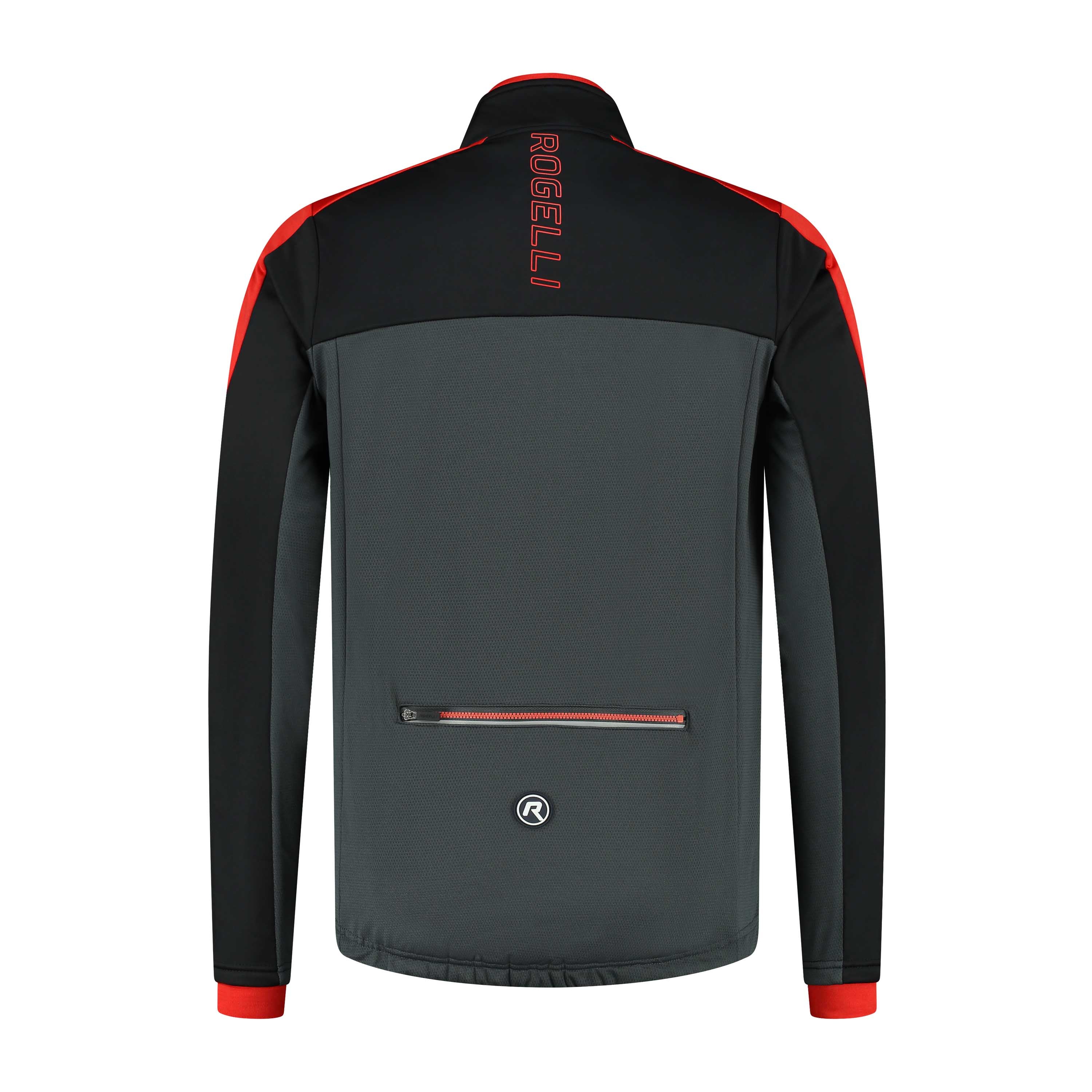 Freeze Winter Bicycle Jacket Men - Gray/black/red