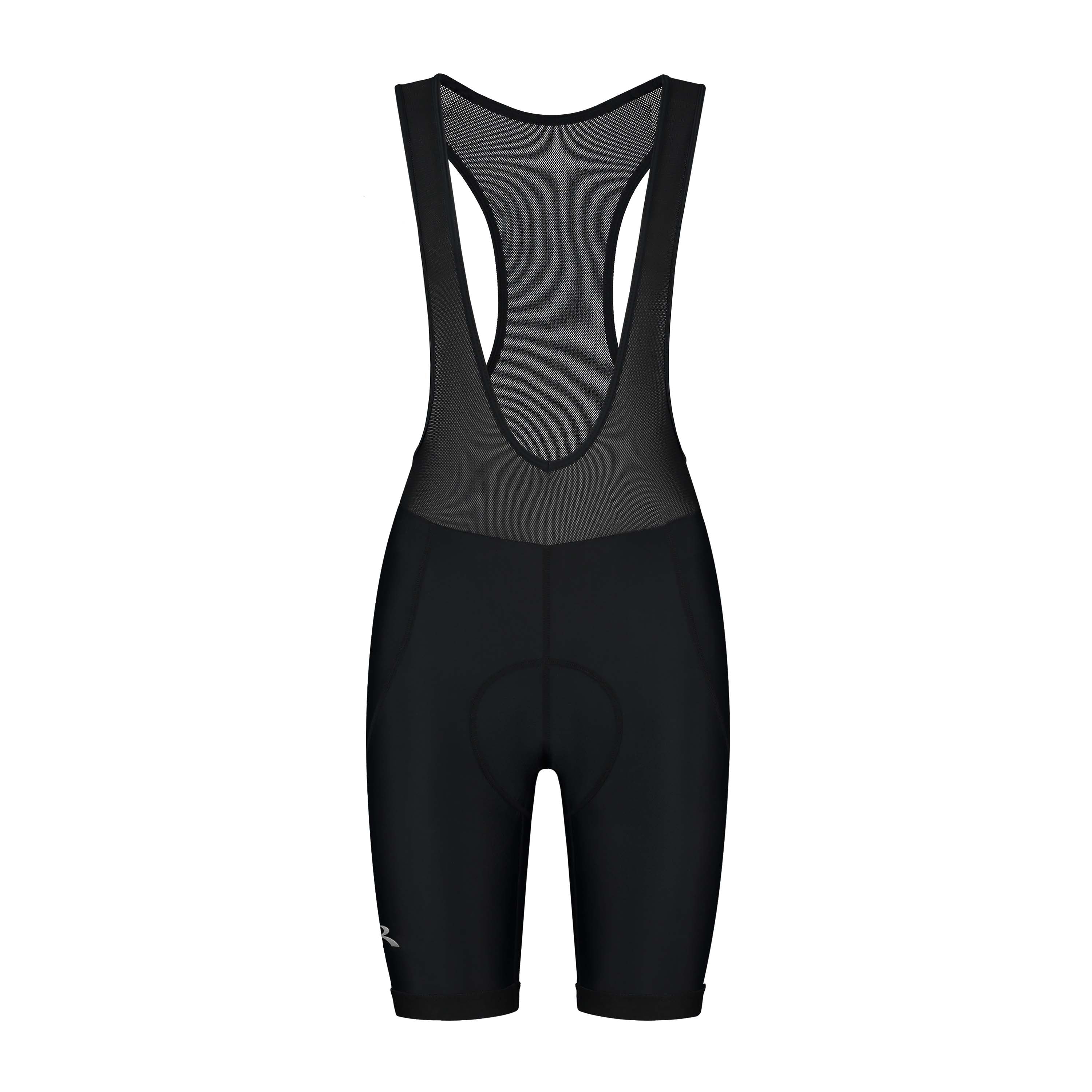 Rogelli Core korte fietsbroek dames zwart voorkant.