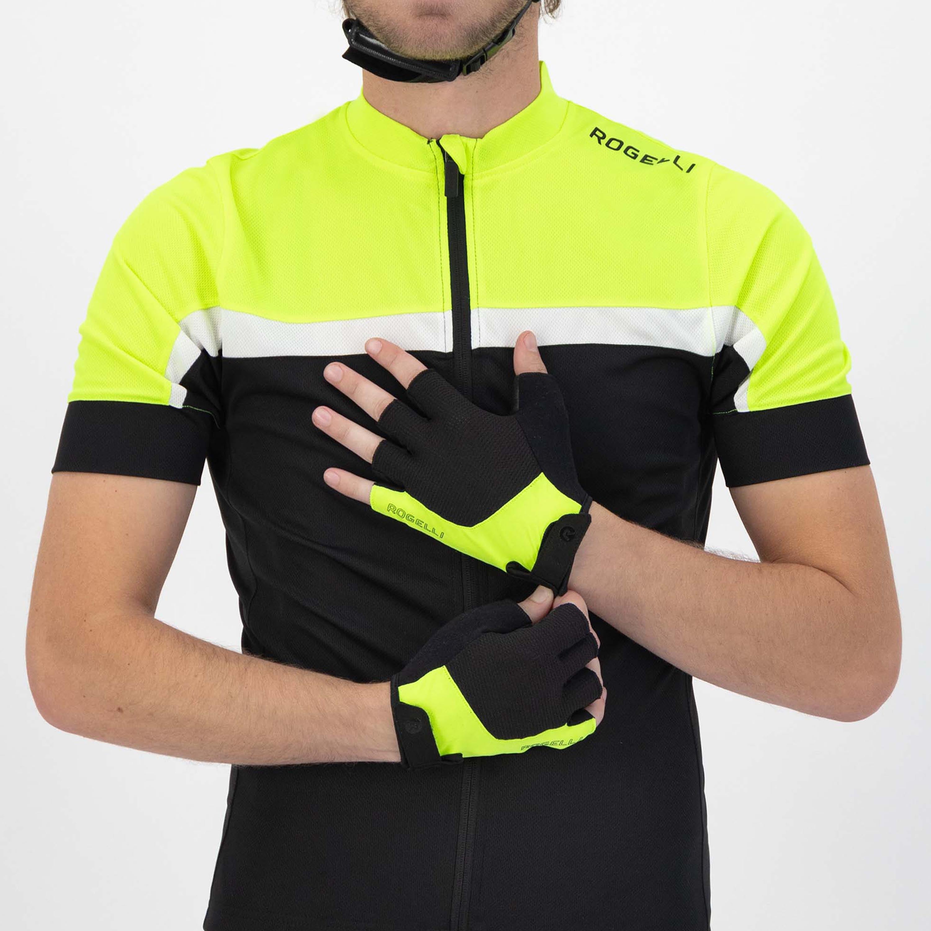 Essential Fietshandschoenen Heren - Zwart/Neon Geel