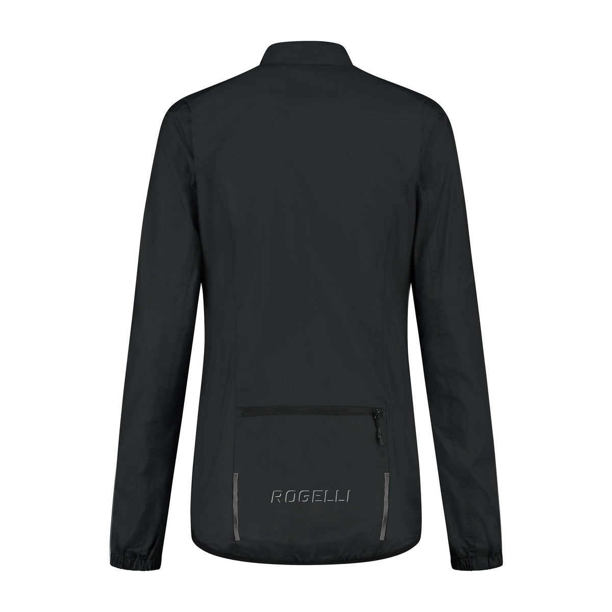 Rogelli Core regenjack dames zwart achterkant.