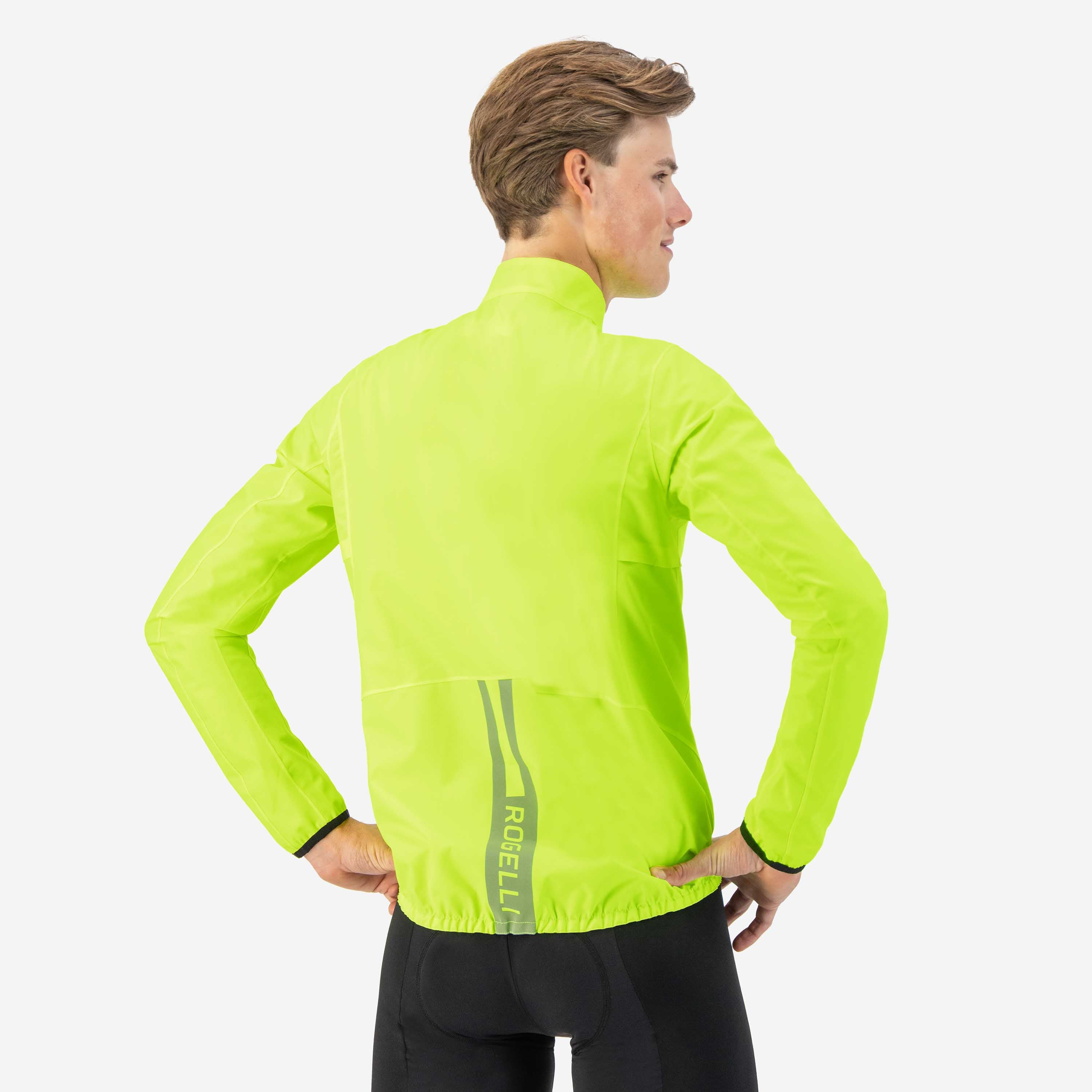 Distance rain jacket Men - Neon yellow