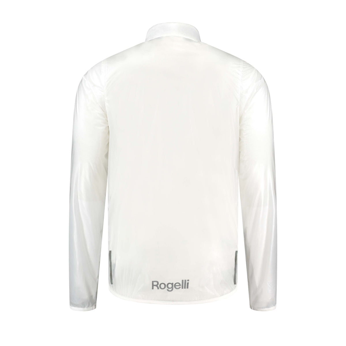 Rogelli Emergency regenjack heren transparant achterkant.