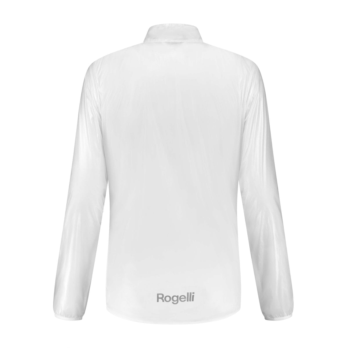 Rogelli Emergency regenjack dames transparant achterkant.